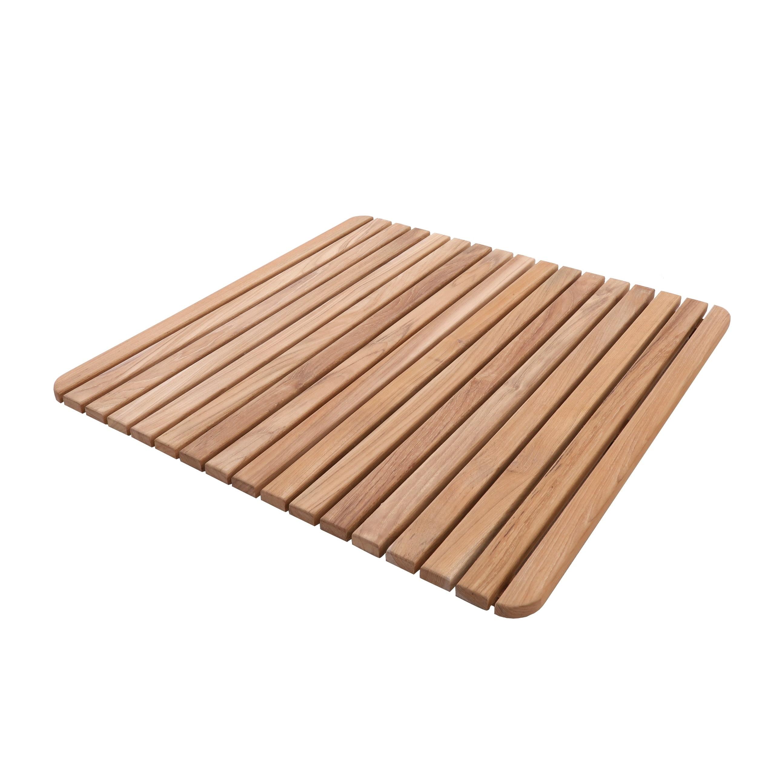 Nordic Teak 24" x 24" Oiled Shower and Bath Mat