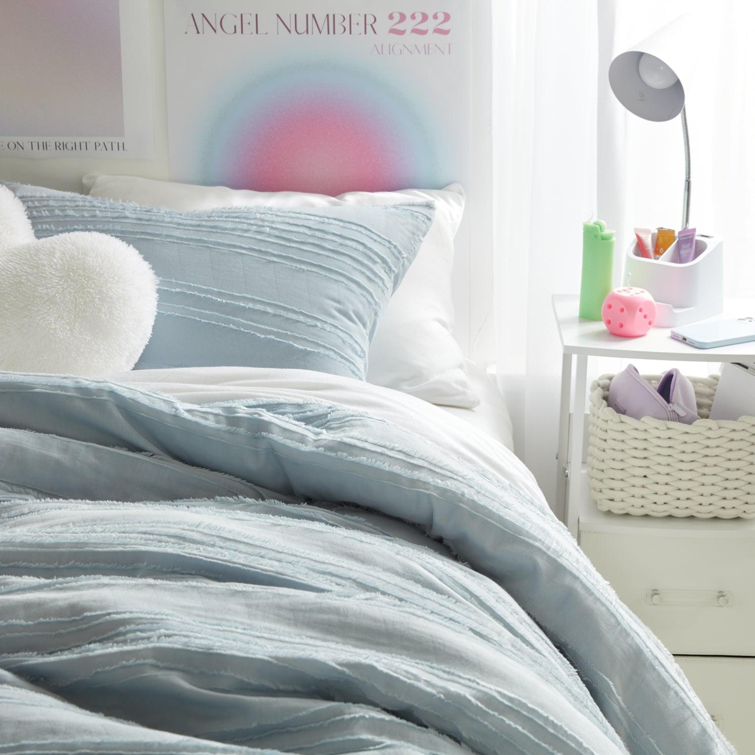 Juliette Eyelash Fringe Comforter and Sham Set