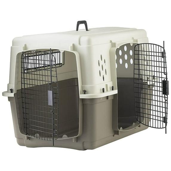 Miller Manufacturing Tucker Murphy Pet™ Hard Sided Double Door Dog & Pet Travel Kennel Crate, Brown | Wayfair