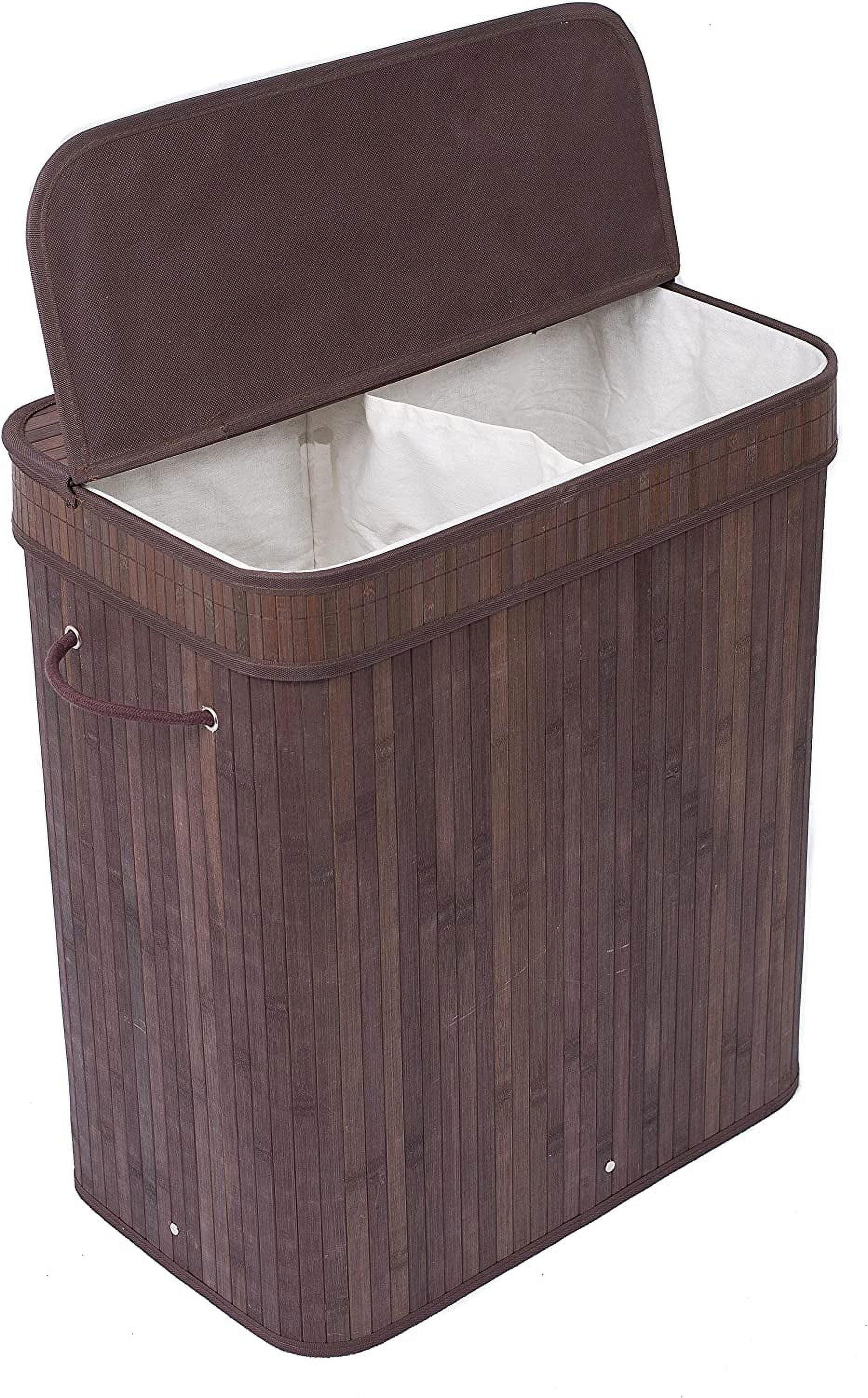 BirdRock Home Bamboo Laundry Sorter with Handles