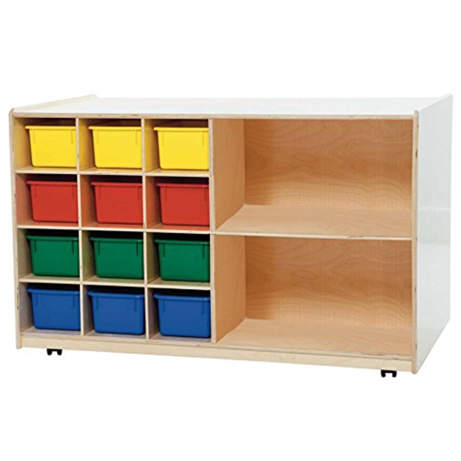 Double Mobile Storage with (12) Assorted Trays