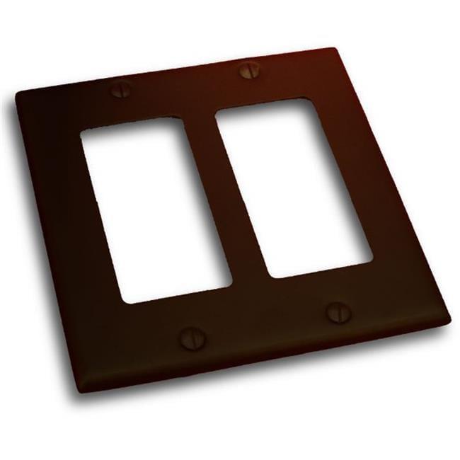 Double Rocker Switch Plate, Venetian Bronze