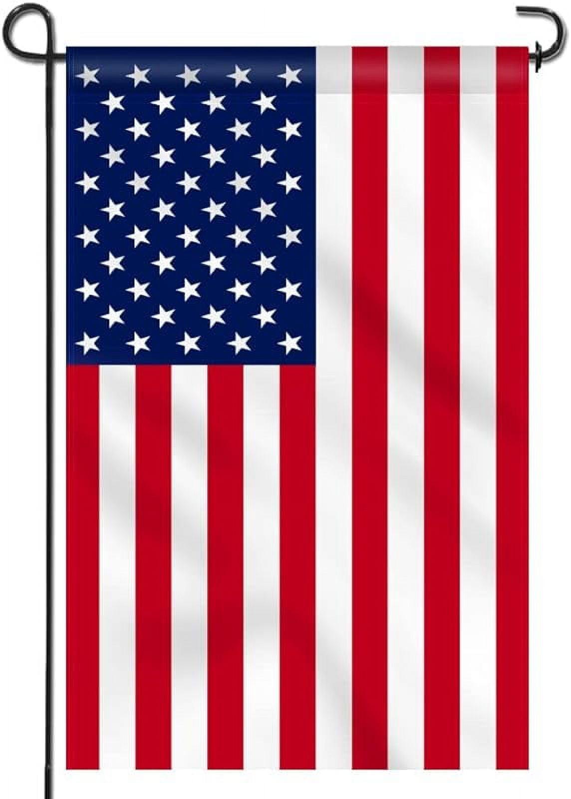 Double Sided Premium Garden Flag, US Garden Flag - USA American United States July 4th Independence Day Patriotic Decorative Yard Flags - Weather Resistant & Double Stitched - 18 x 12.5 Inch