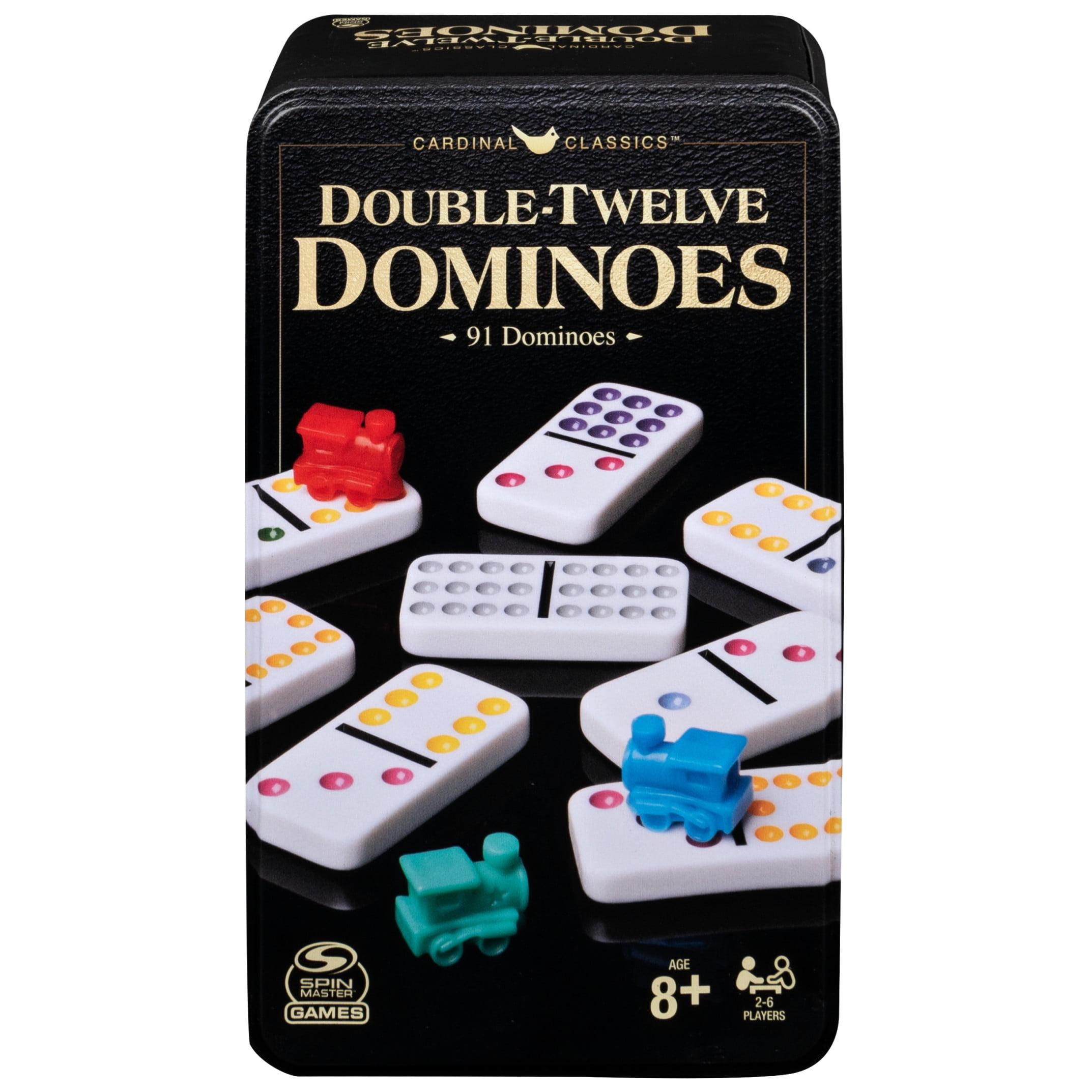 Double Twelve Dominoes Set with Storage Tin for Ages 8+