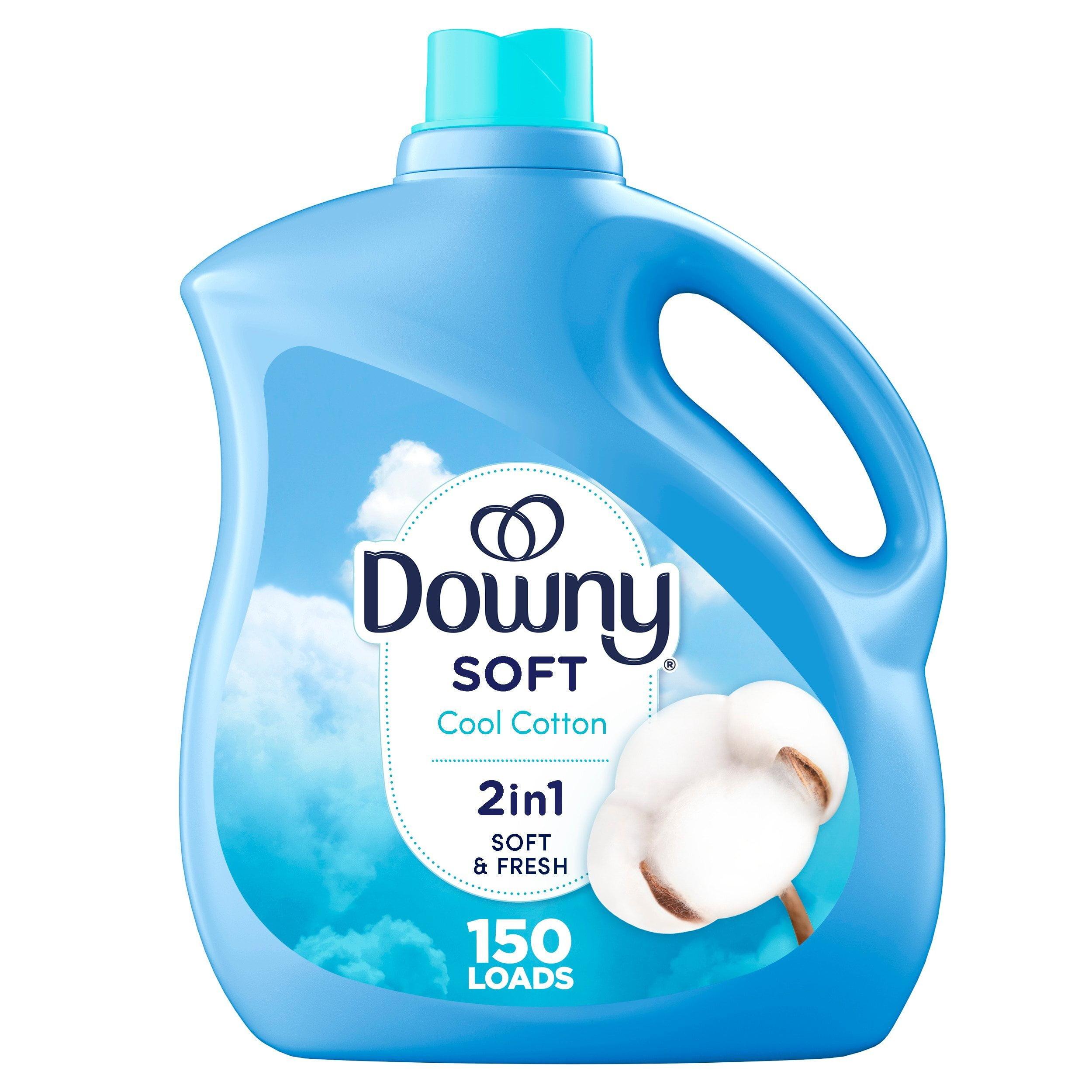 Downy Cool Cotton Scent Liquid Fabric Softener, 111 fl oz, 150 Loads