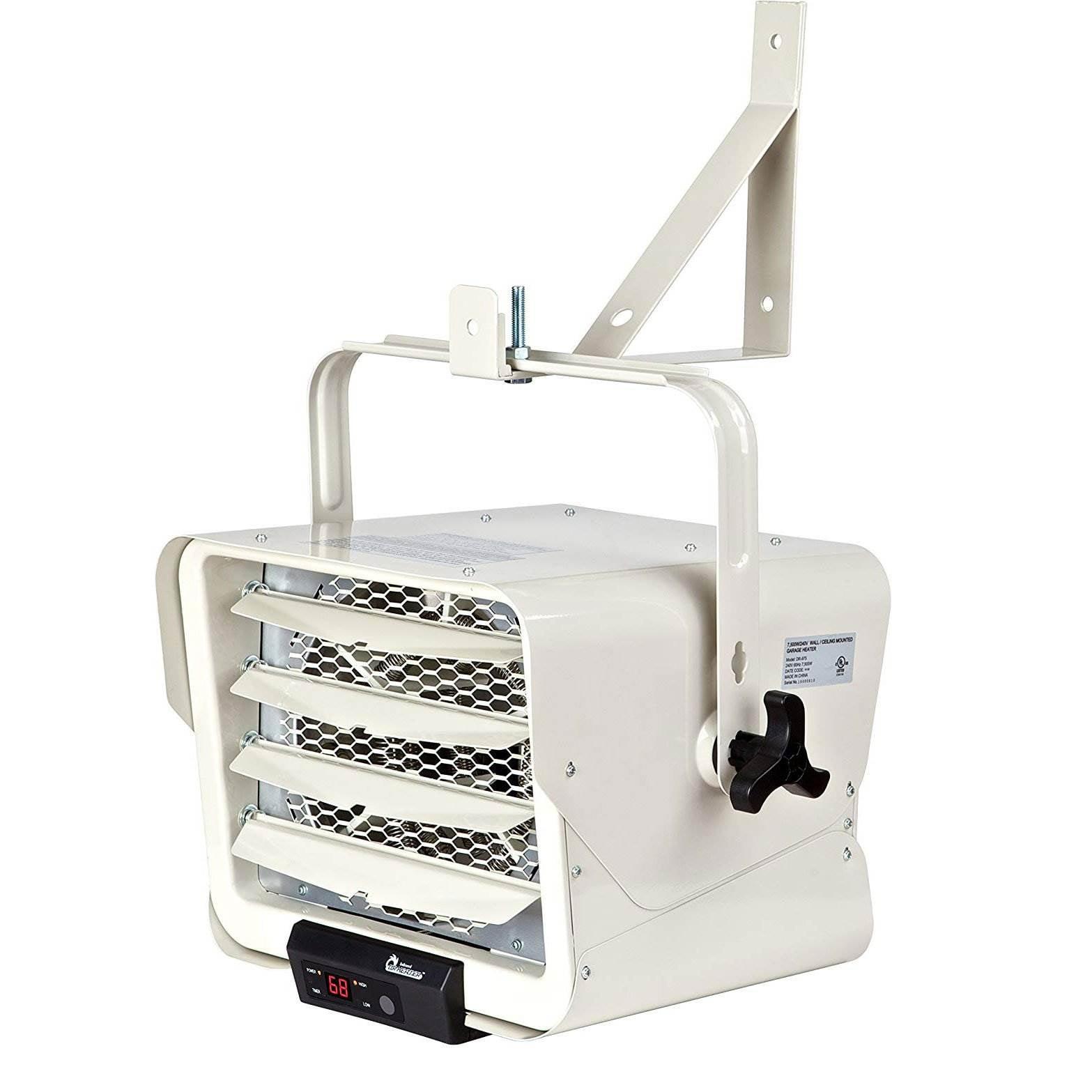 Dr. Infrared White 7500W Electric Garage Heater with Remote