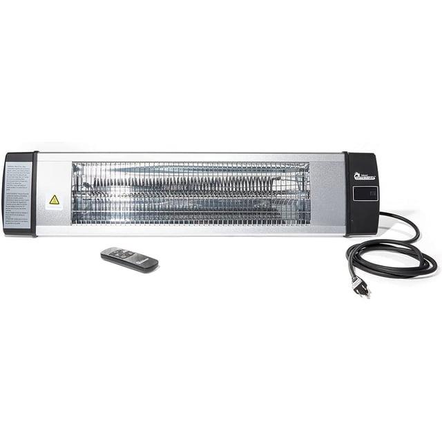 Dr Infrared Heater Carbon Infrared Patio Heater, Indoor and Outdoor (120V / 1500W, Silver)