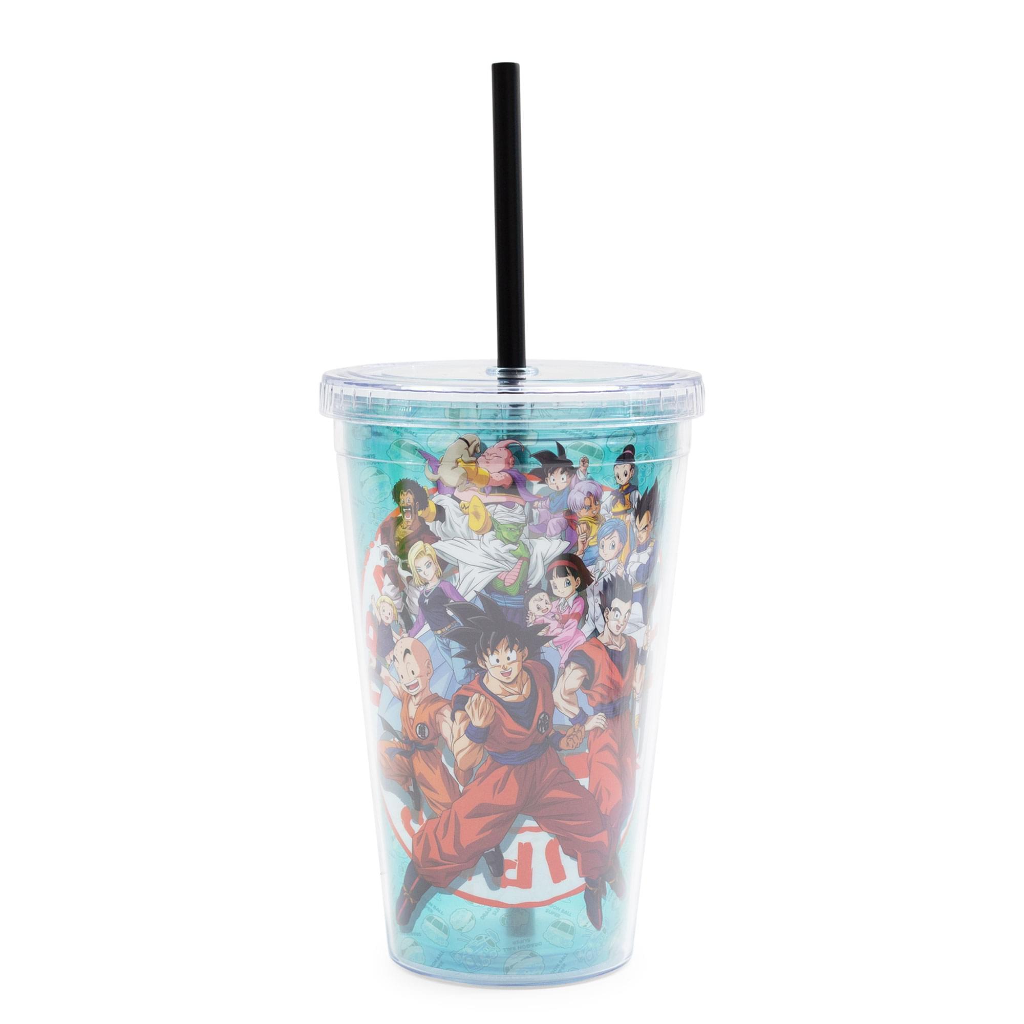 Just Funky Dragon Ball Super Characters 16-Ounce Carnival Cup With Lid and Straw