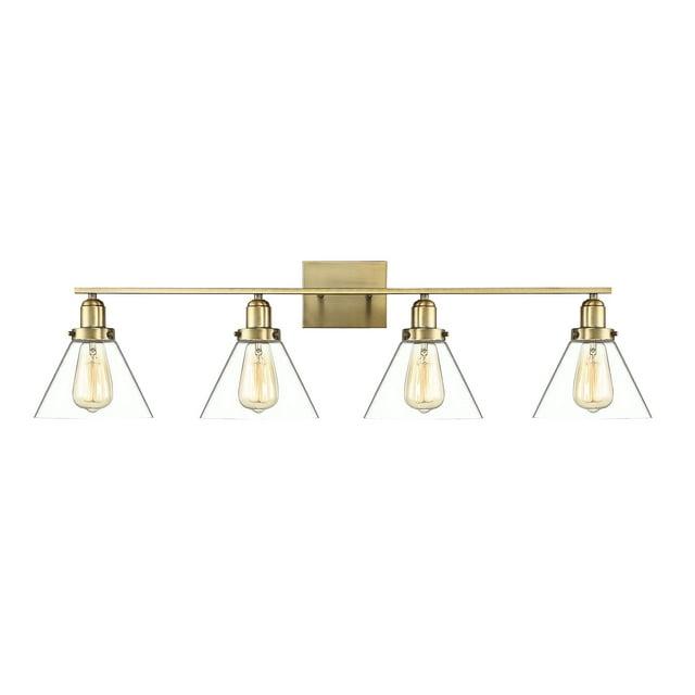Savoy House Drake 4 - Light Vanity in  Warm Brass