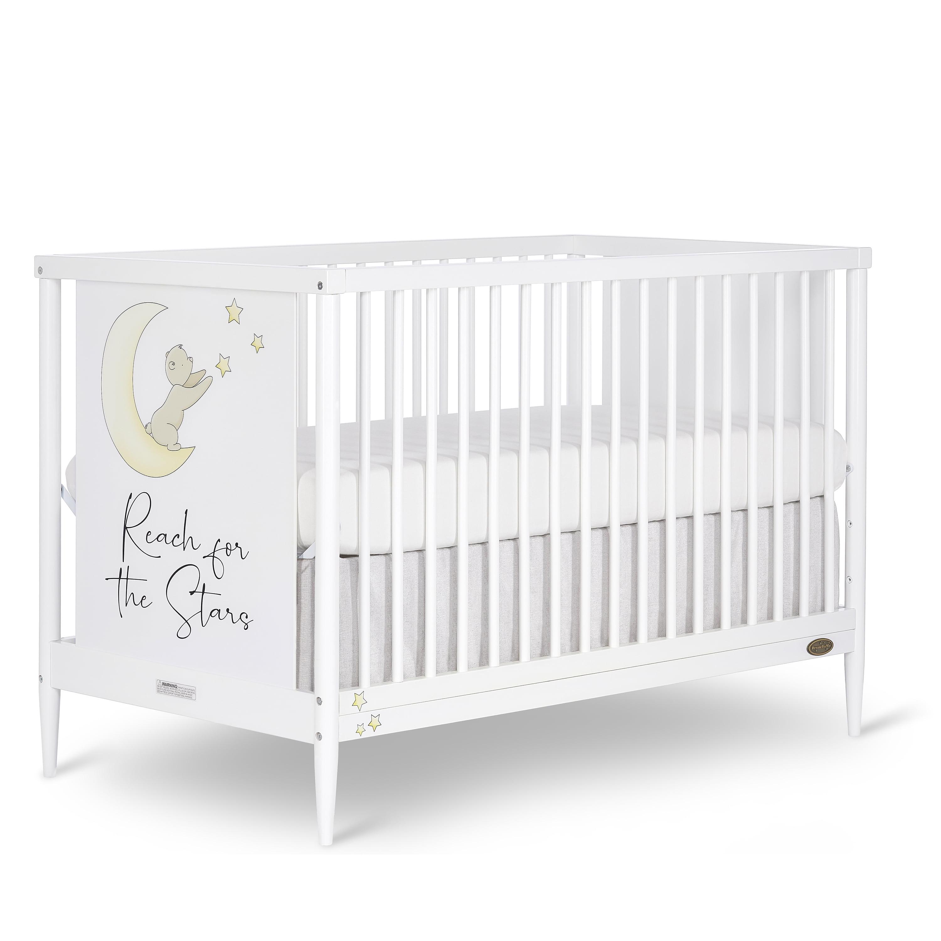 Dream On Me Moon Bear Reaching for the Stars 4-in-1 Convertible Crib