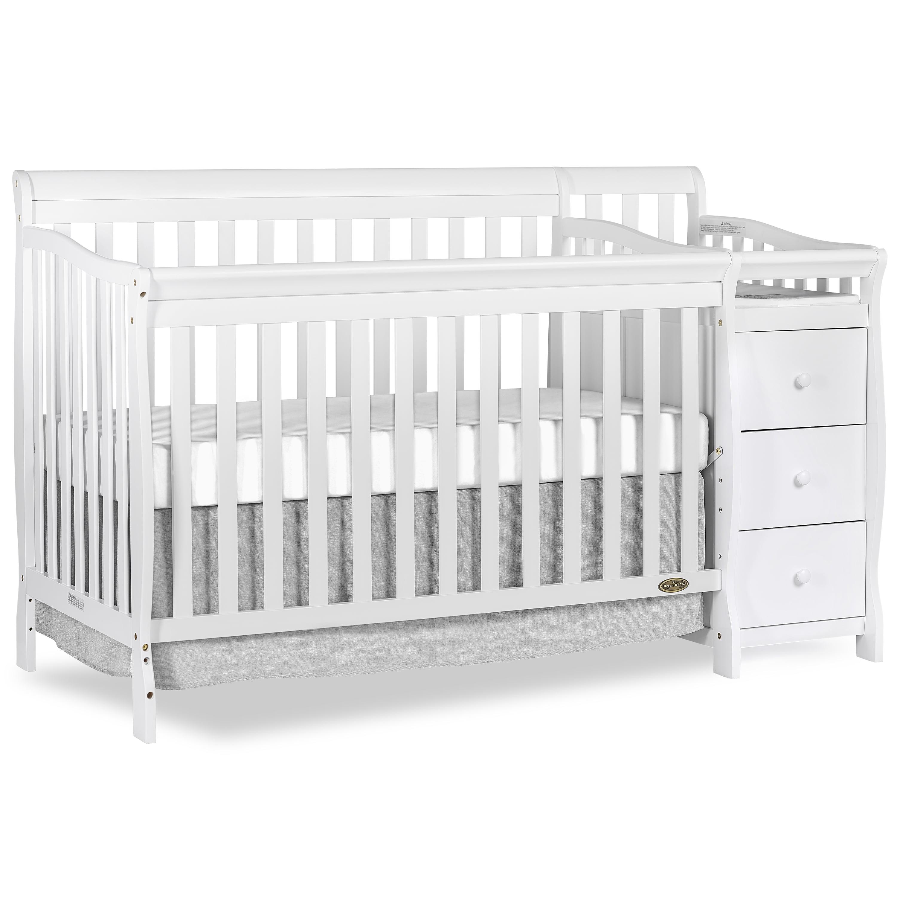 Dream On Me 5 in 1 Brody Convertible Crib With Changer in White