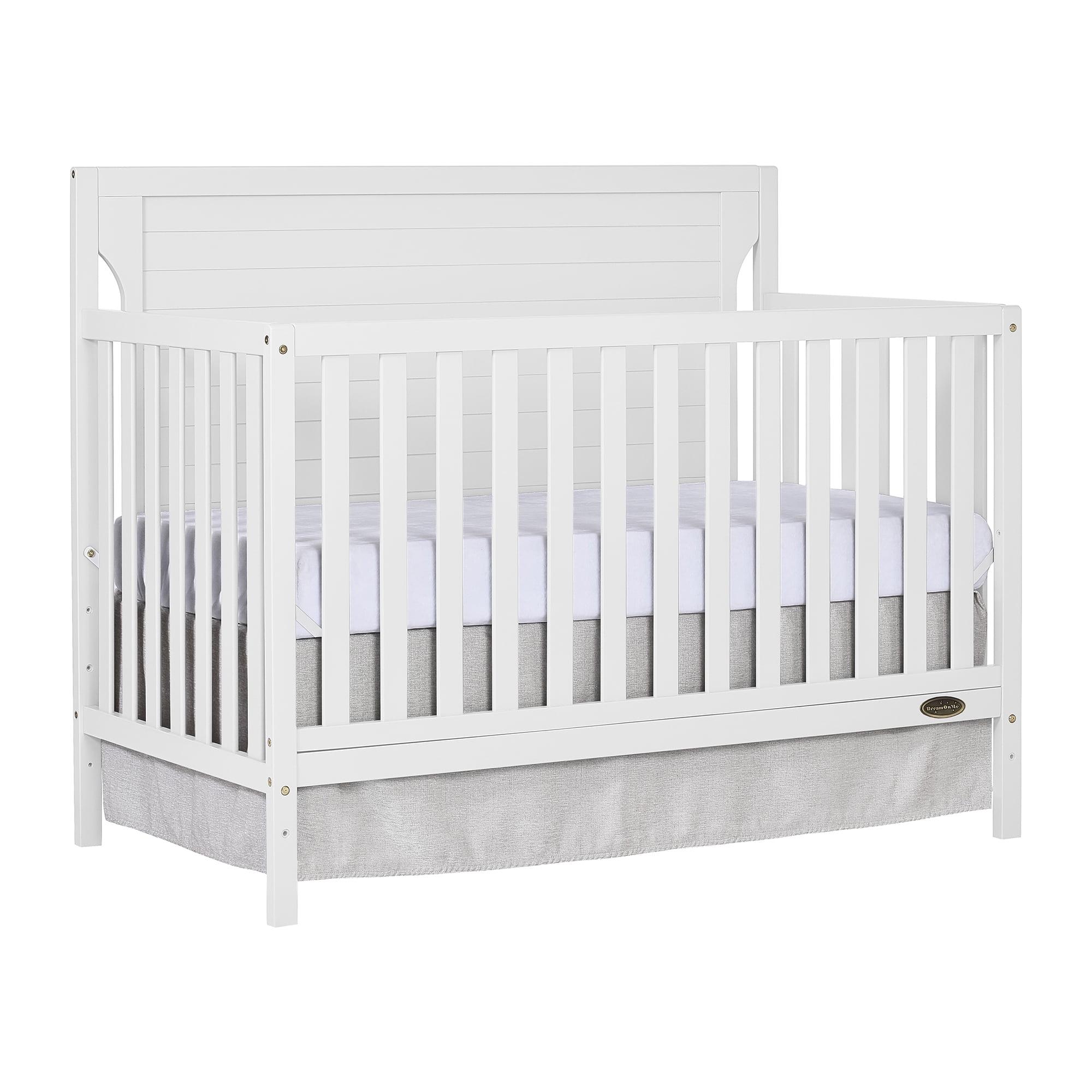 Dream On Me White Pine 4-in-1 Convertible Crib