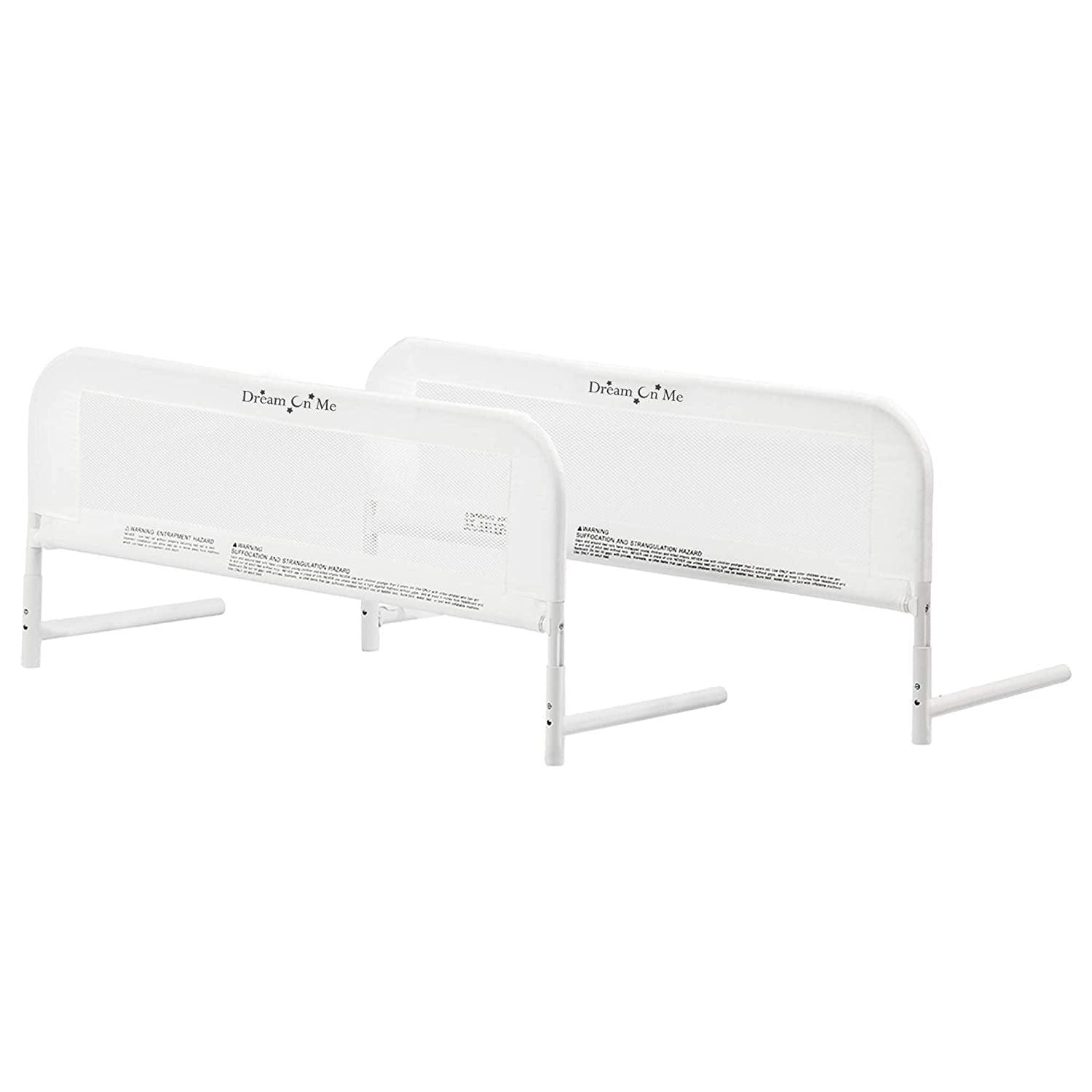 Dream On Me Mesh Security Bed Rails, Double Pack, In White