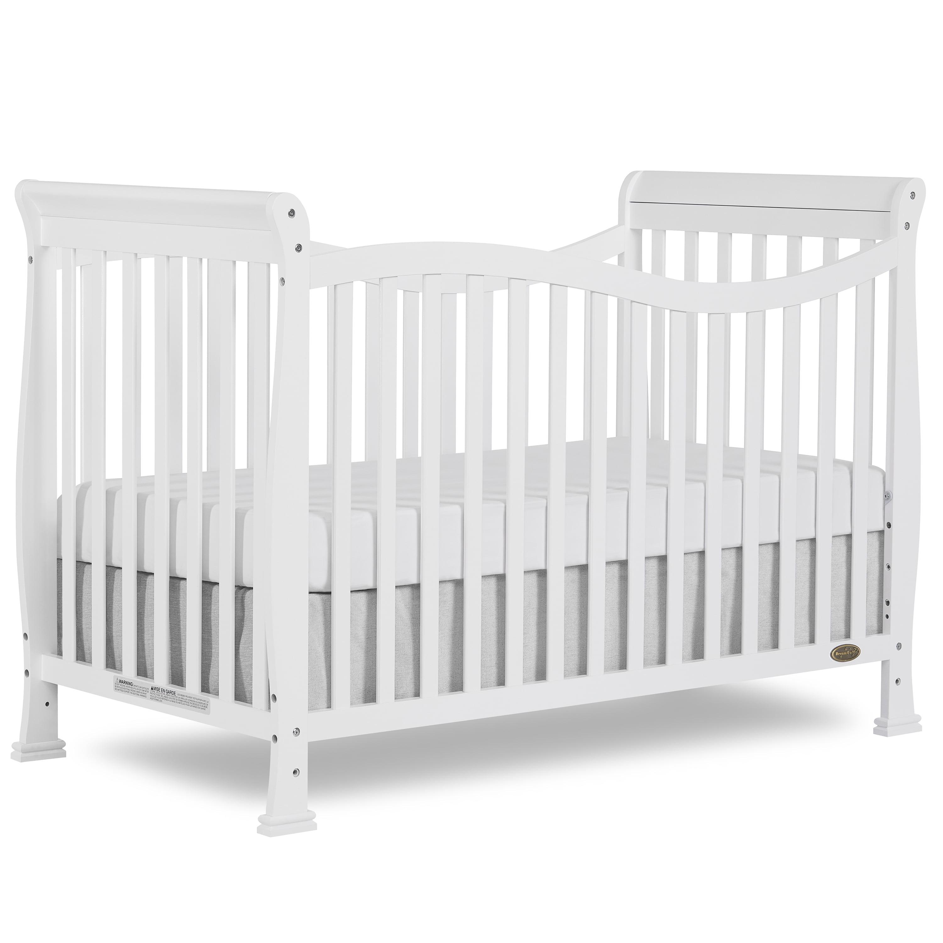 White Greenguard Certified 7-in-1 Convertible Crib