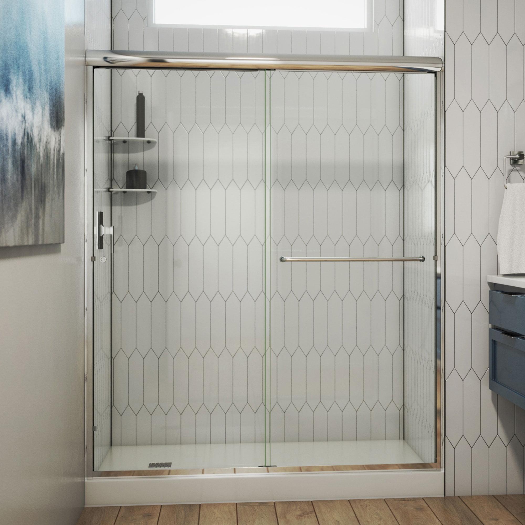 Alliance Pro 56" W x 70" H Bypass Semi-Frameless Shower Door with ClearMax Technology