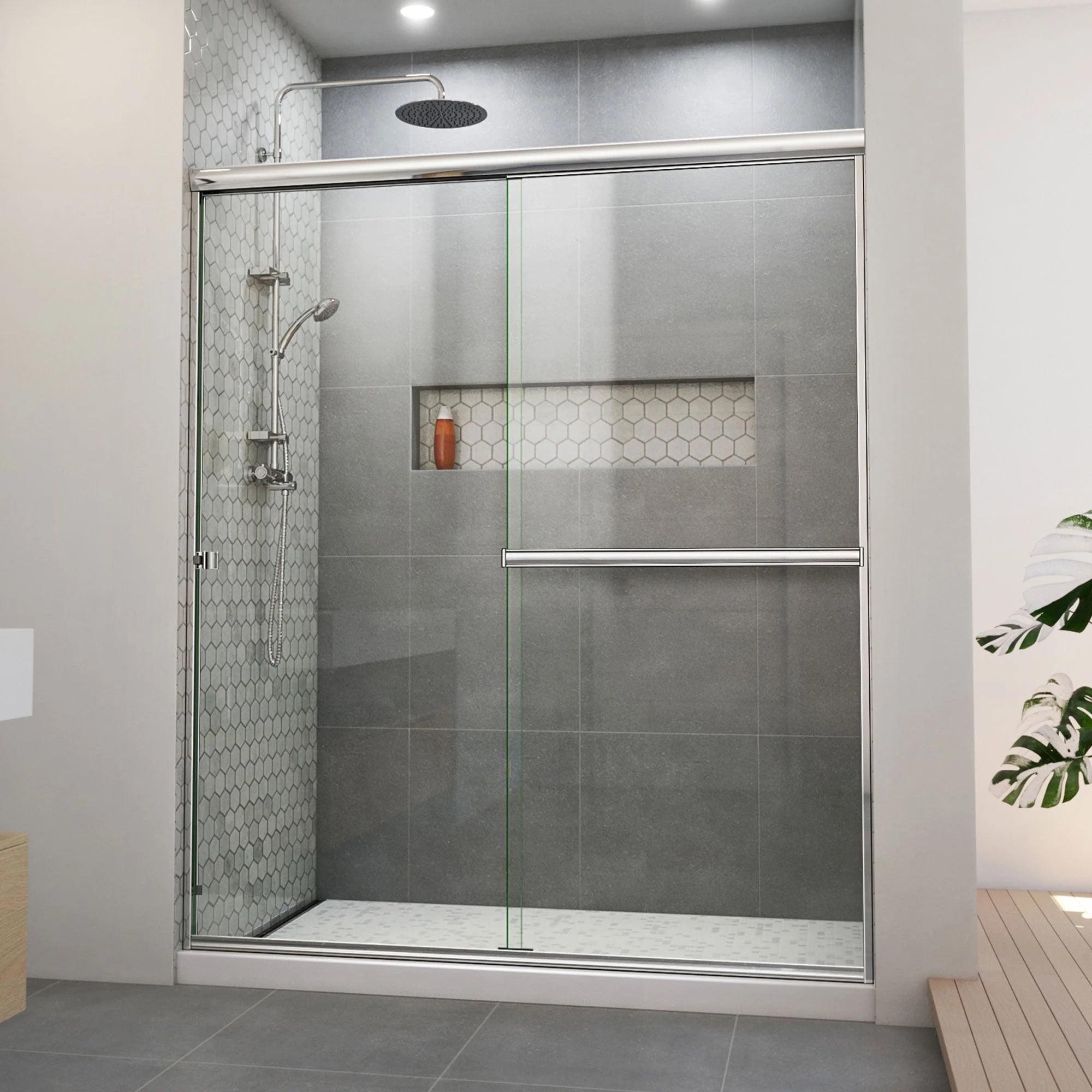 DreamLine Alliance Pro BGX 56-60 in. W x 70 3/8 in. H Semi-Frameless Sliding Shower Door