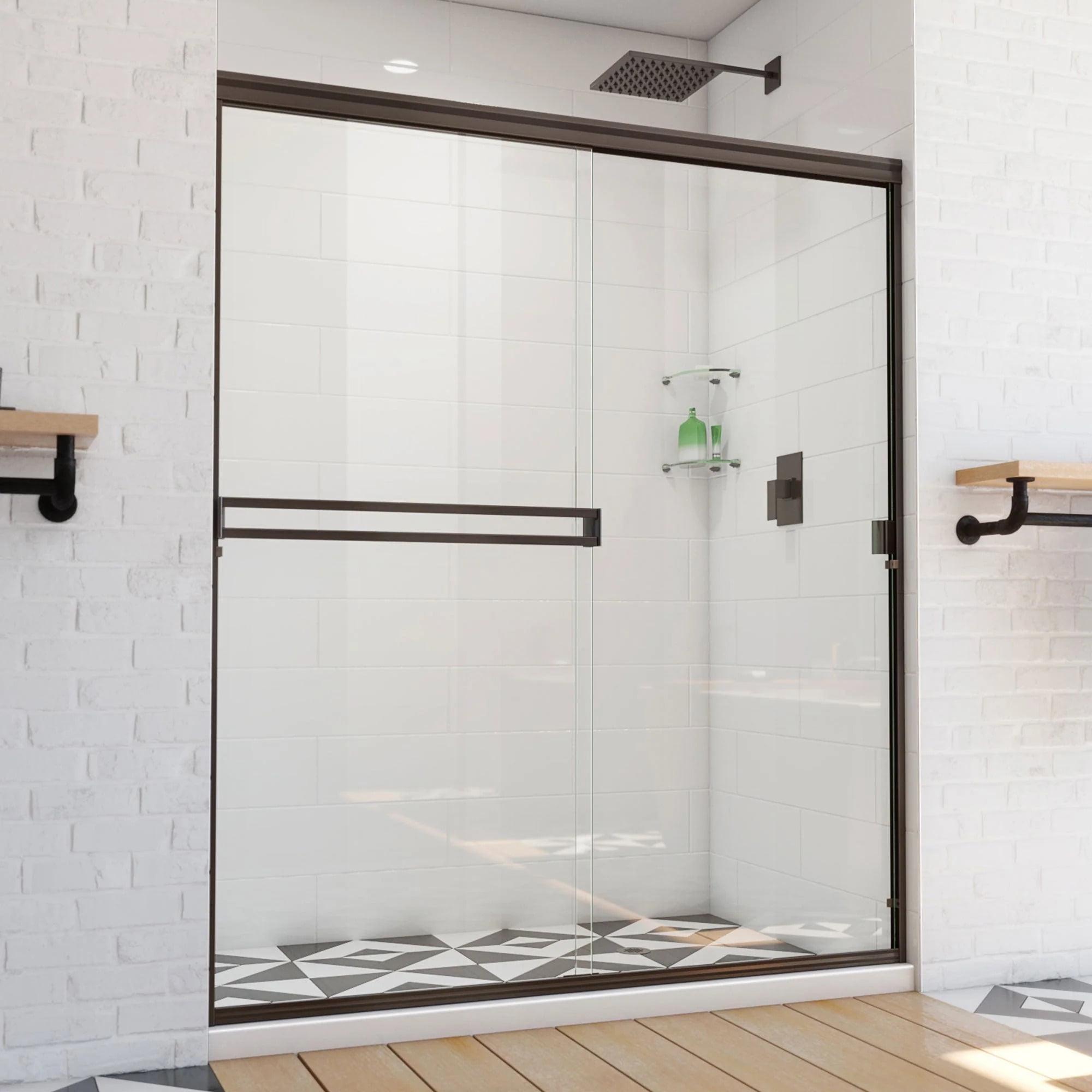 Alliance Pro Oil Rubbed Bronze Semi-Frameless Sliding Shower Door