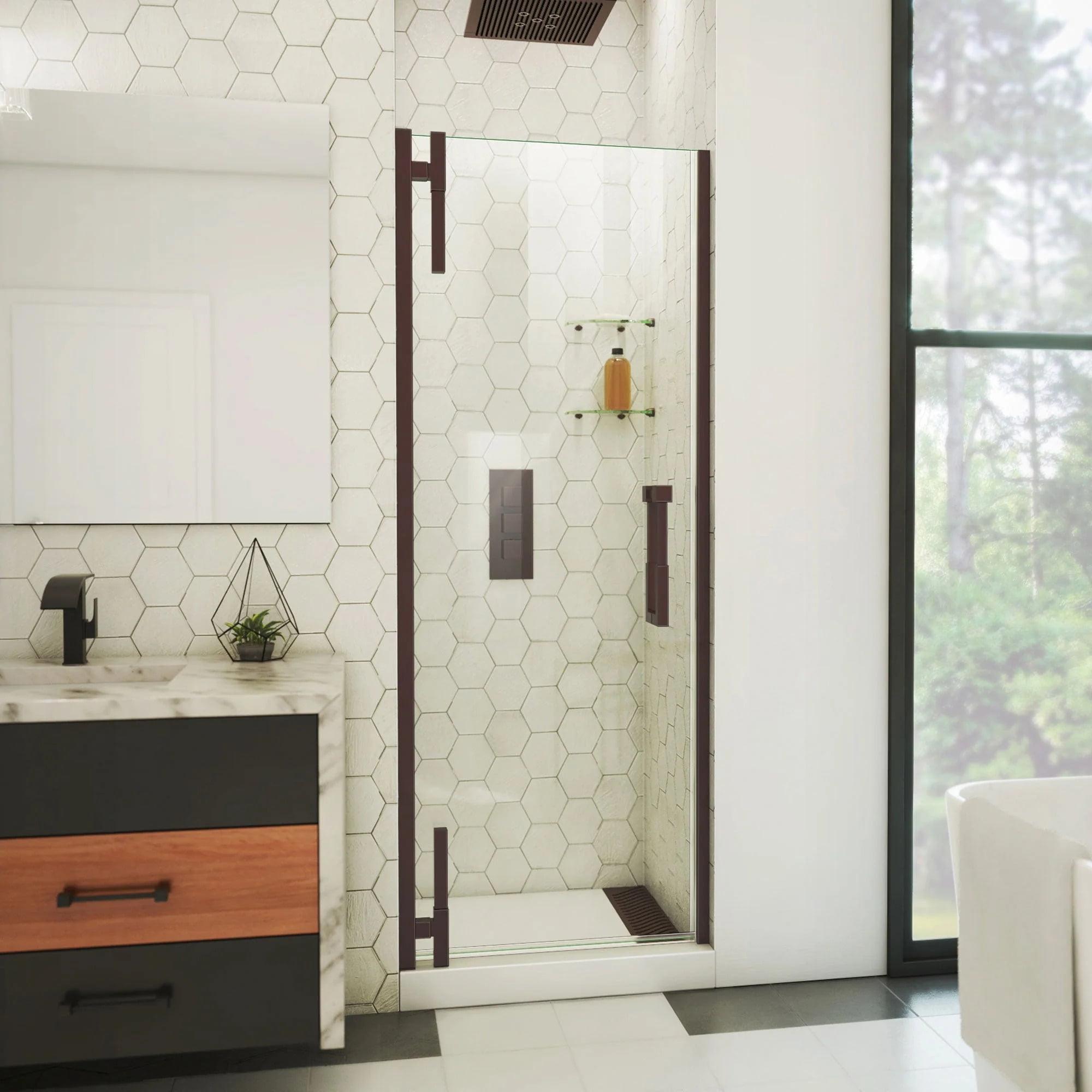 DreamLine Ascend 32 1/2-33 1/2 in. W x 72 in. H Frameless Pivot Shower Door