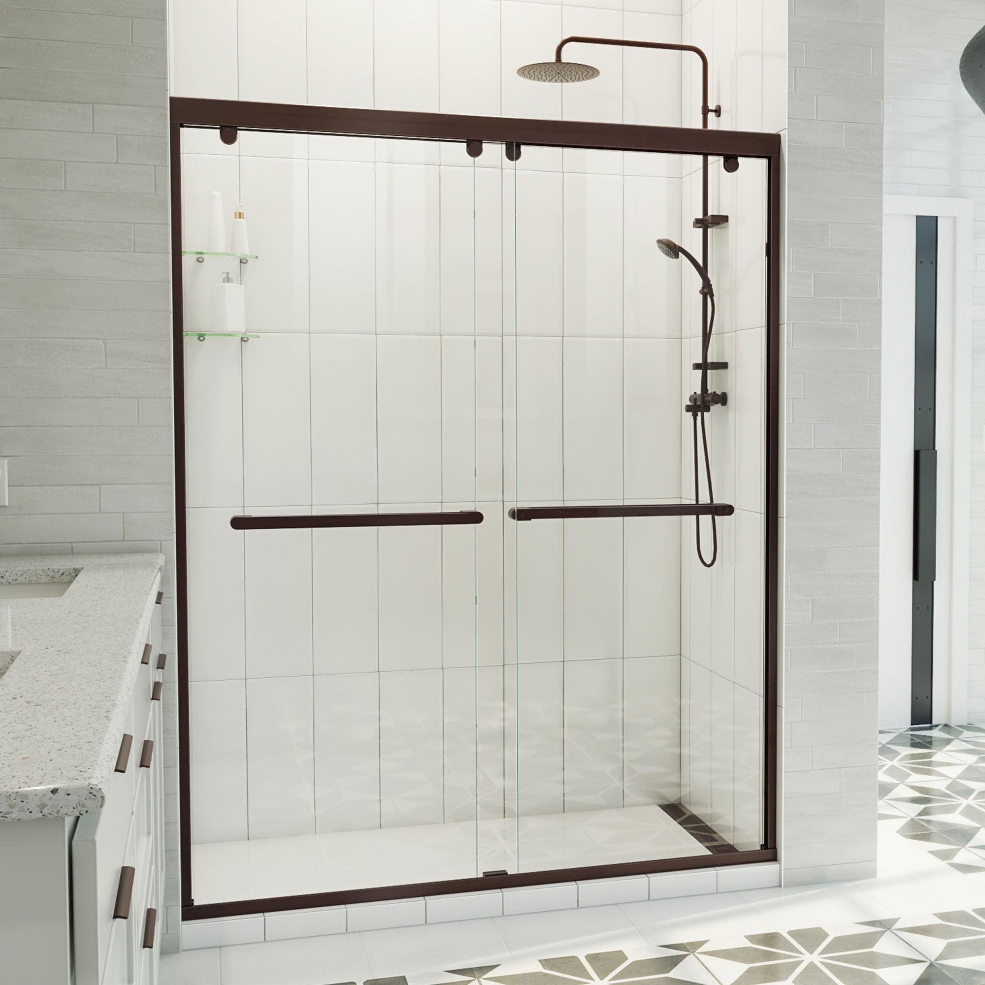 DreamLine Charisma-X 56-60 in. W x 76 in. H Frameless Bypass Sliding Shower Door