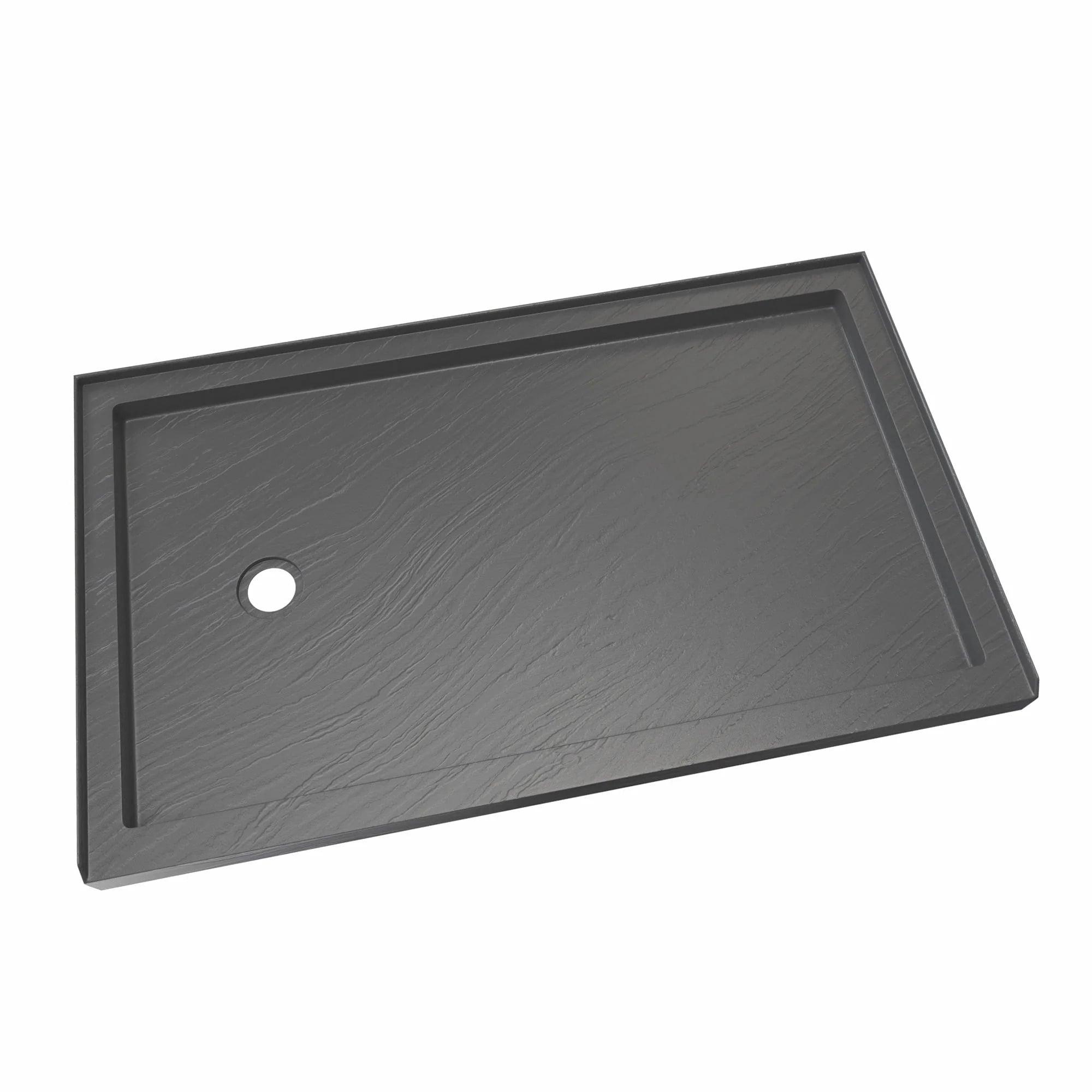 Slate Gray 60" x 30" Single Threshold Shower Base