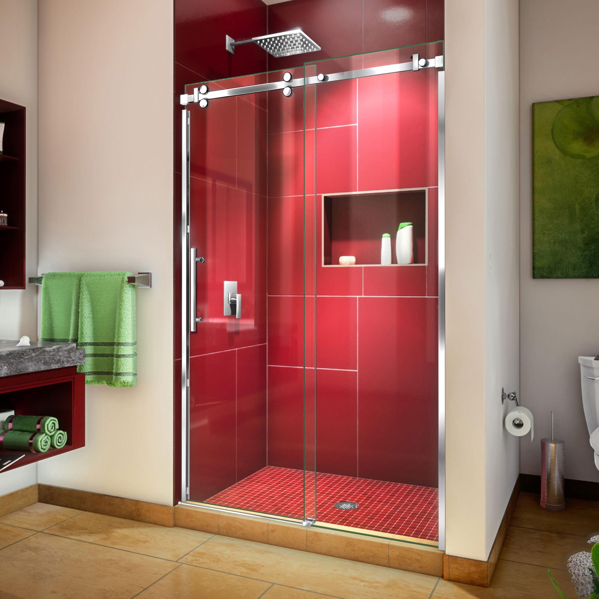 Enigma Sky 44'' W - 48" W x 76'' H Frameless with Clear Max™ Technology Shower Door