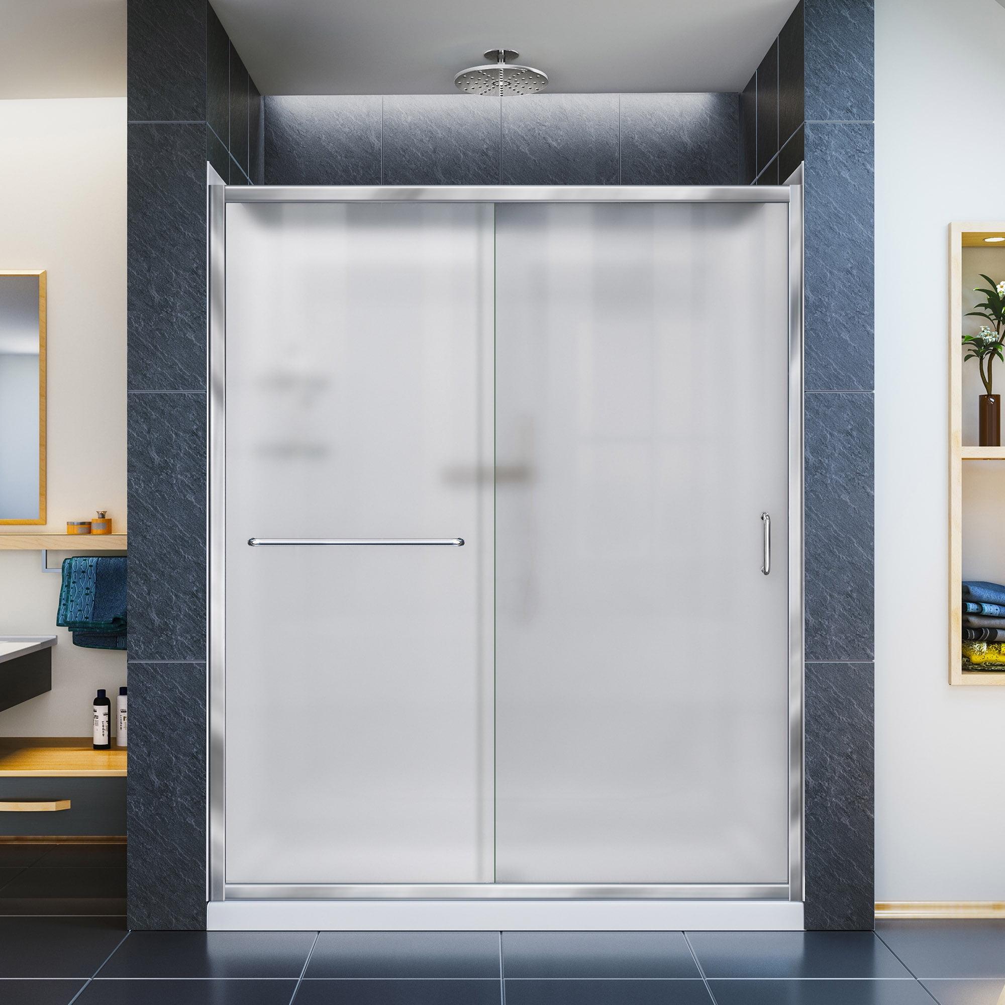 Infinity-Z 0" x 76.75" W Semi-Frameless Shower Enclosure
