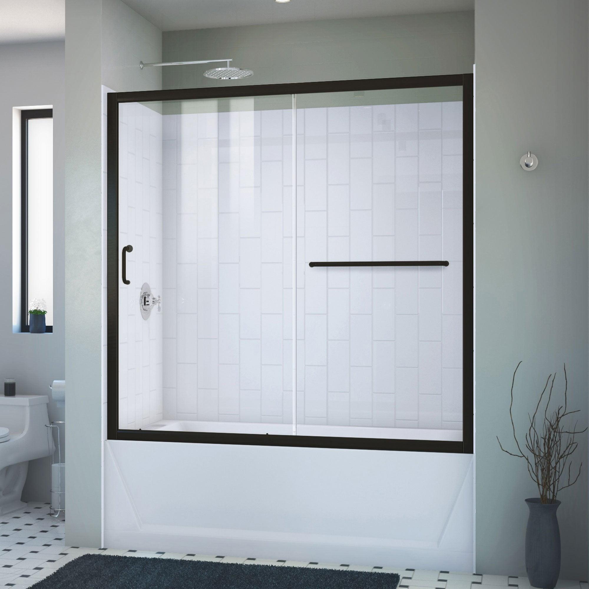 Infinity-Z 28" x 60" Rectangle Sliding Tub Enclosure