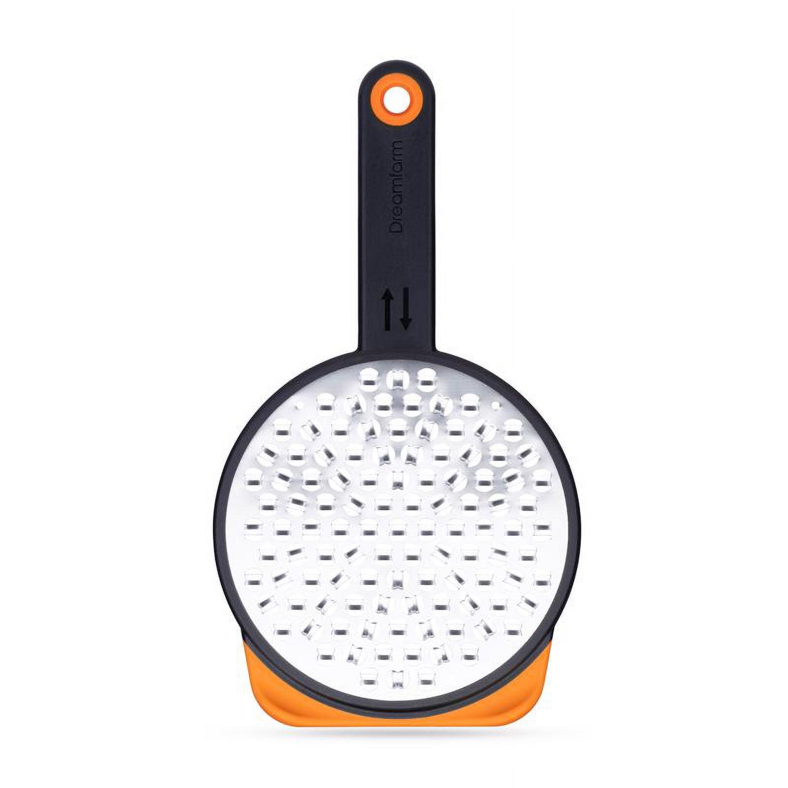 Dreamfarm Two-Sided Coarse Orange Speed Grater with Non-Slip Foot