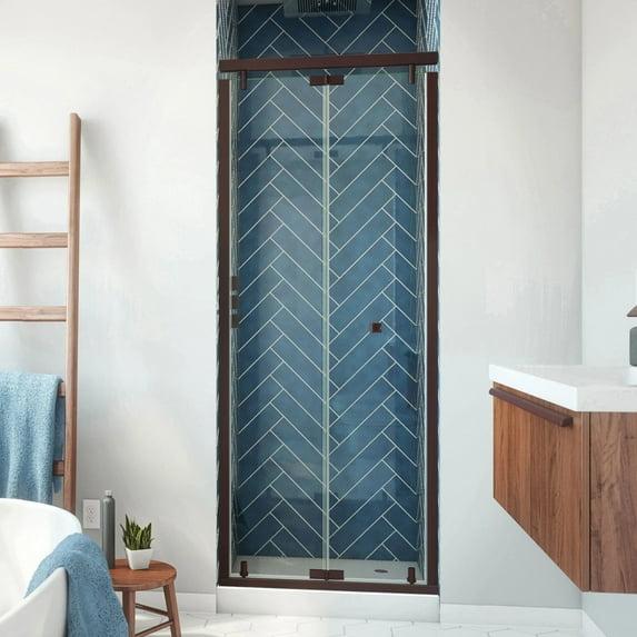 Dreamline Butterfly-S 30-31 1/2 In. W X 74 In. H Semi-Frameless Sliding Bi-Fold Shower Door In Brushed Nickel