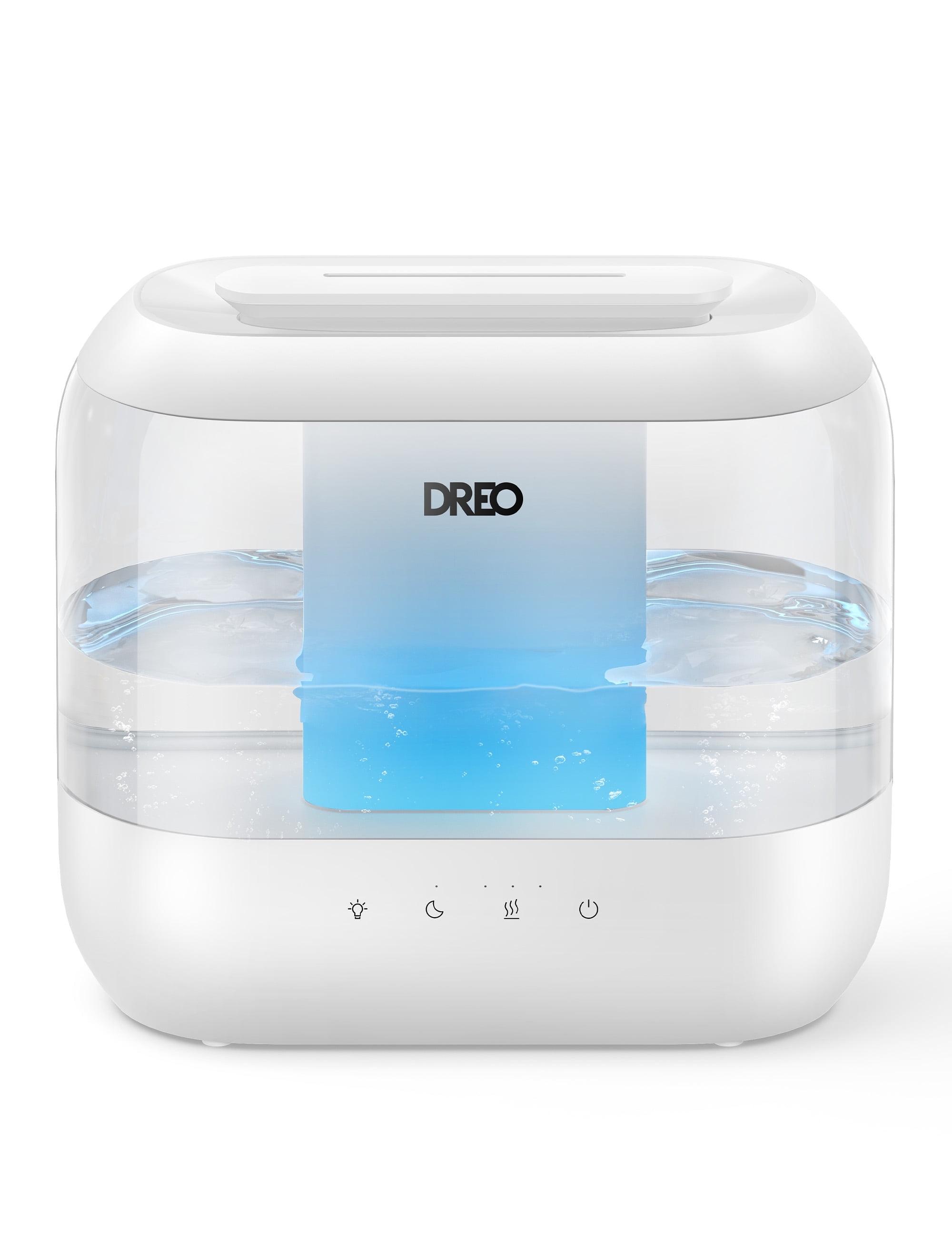 Dreo Humidifier for Bedroom, 4L Cool Mist Top-Fill Ultrasonic Humidifiers, Essential Oil Diffuser and Nightlight, 32H Runtime, 28dB Quiet Vaporizer Humidifiers  for Home, Baby Room, Touch Control