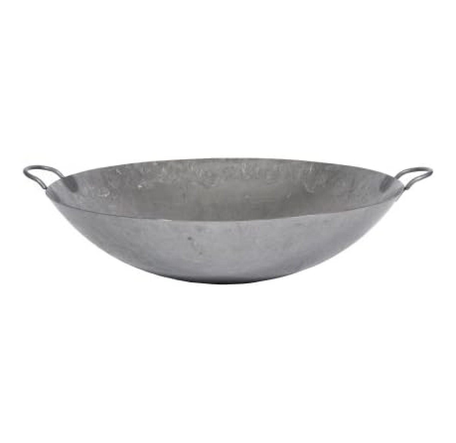 22-Inch Hand-Hammered Steel Cantonese Wok