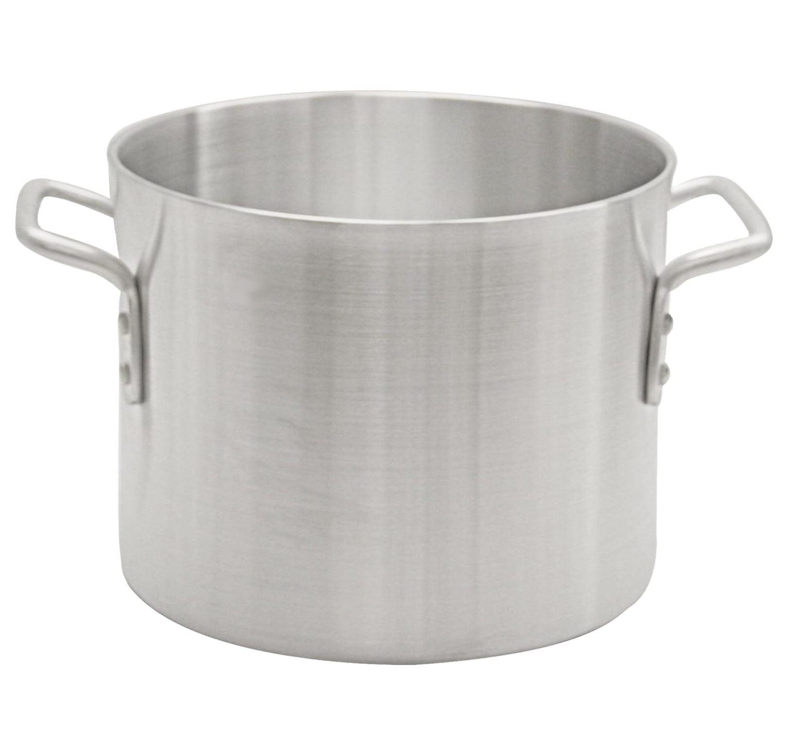 Heavy-Duty 40 Quart Silver Aluminum Stock Pot
