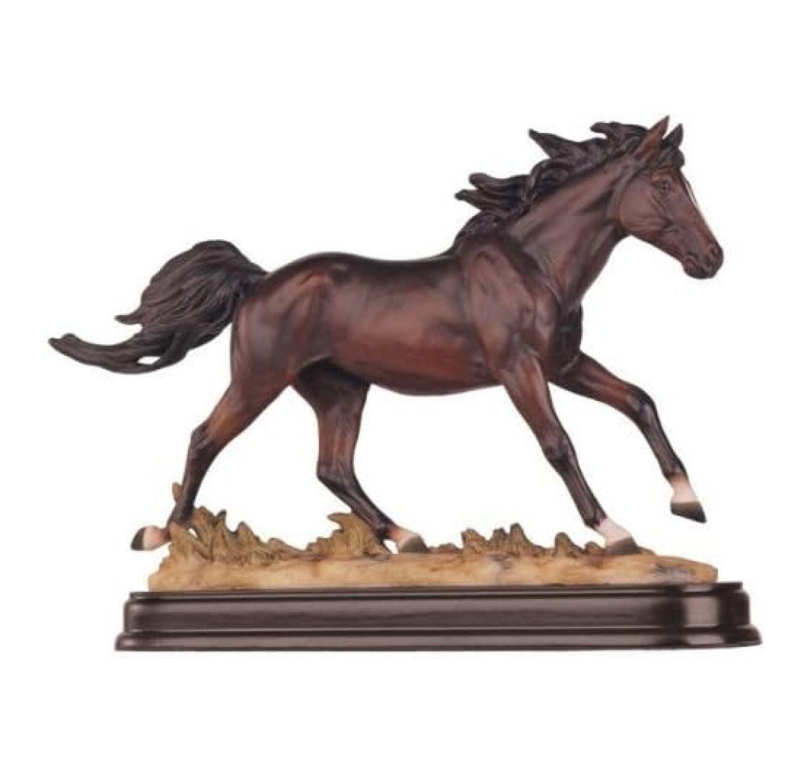 Drevy Horses Collection Brown Horse Figurine Decoration Decor Collectible