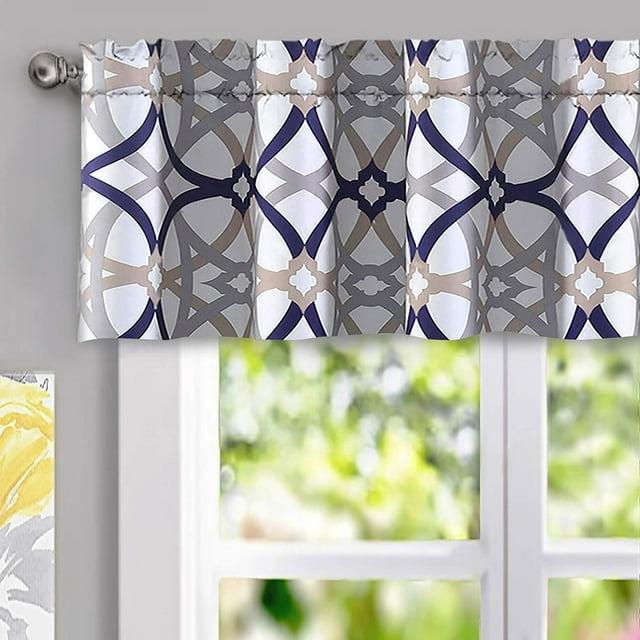DriftAway Rod Pocket Blackout Valances, 52" x 14"