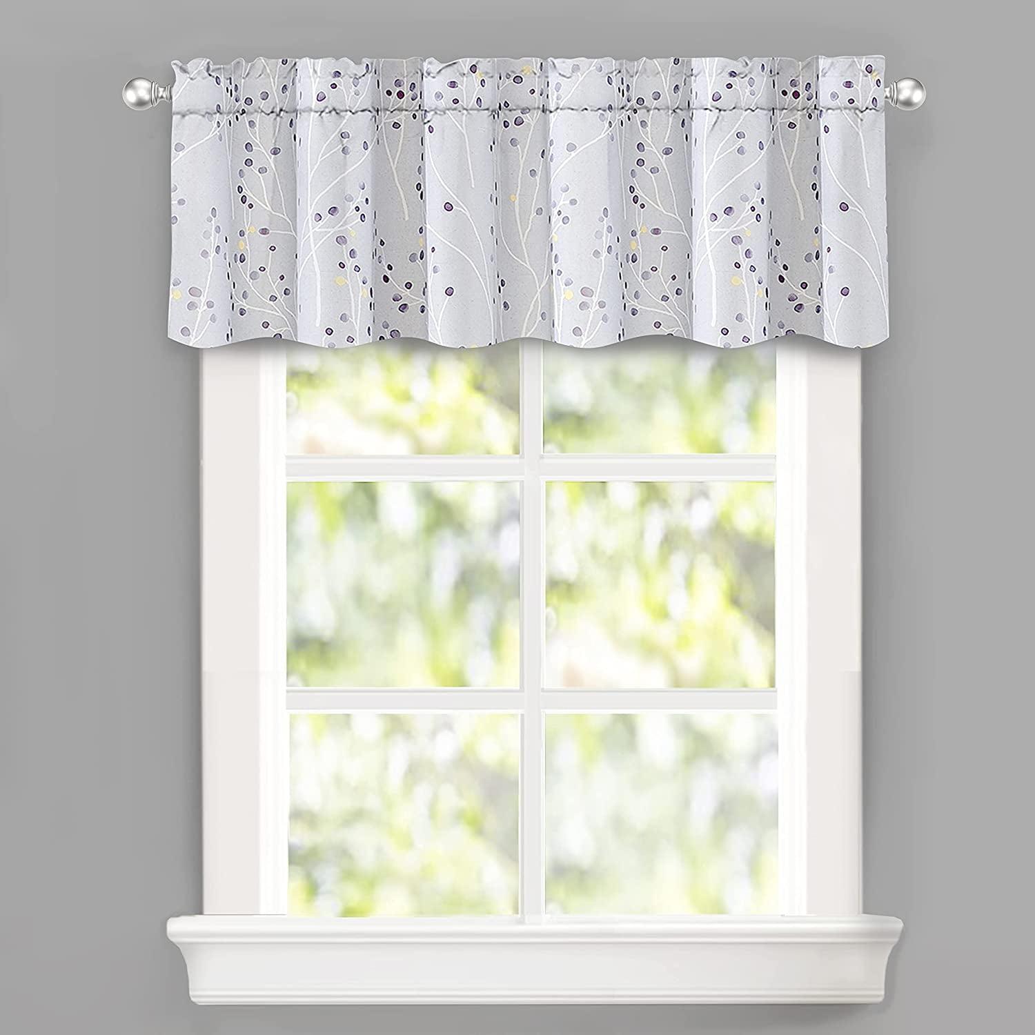 DriftAway Rod Pocket Energy Efficient Valances, 50" x 14"