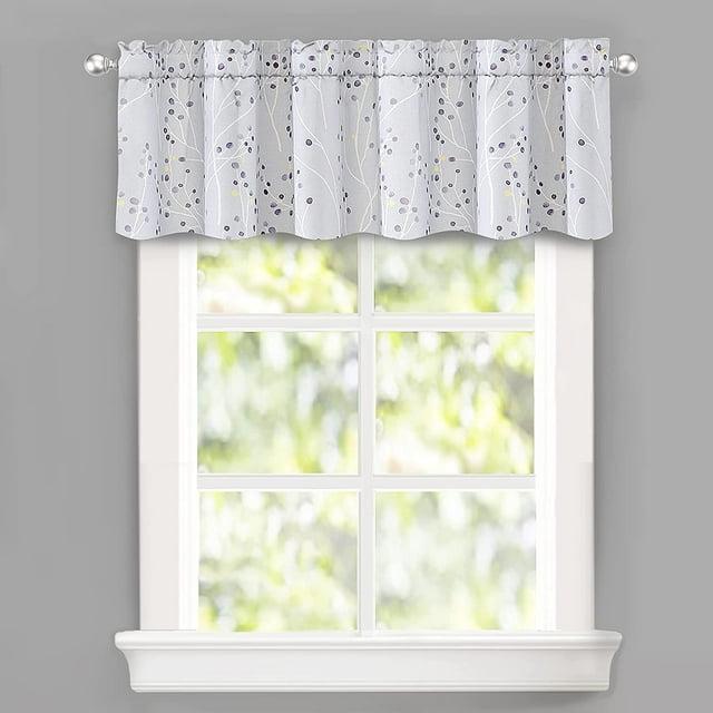 DriftAway Rod Pocket Energy Efficient Valances, 50" x 14"