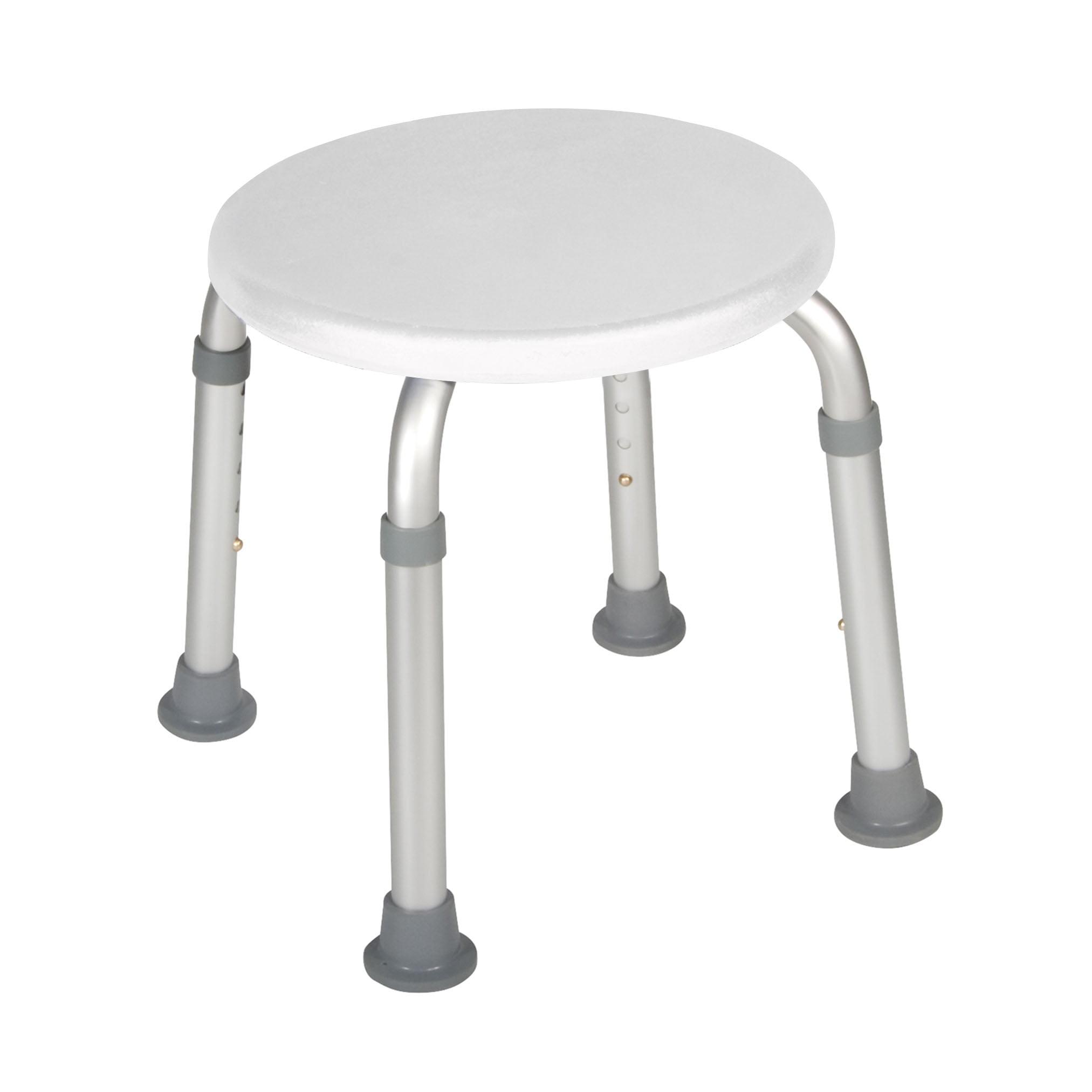 Drive Medical Adjustable Height Bath Stool, White