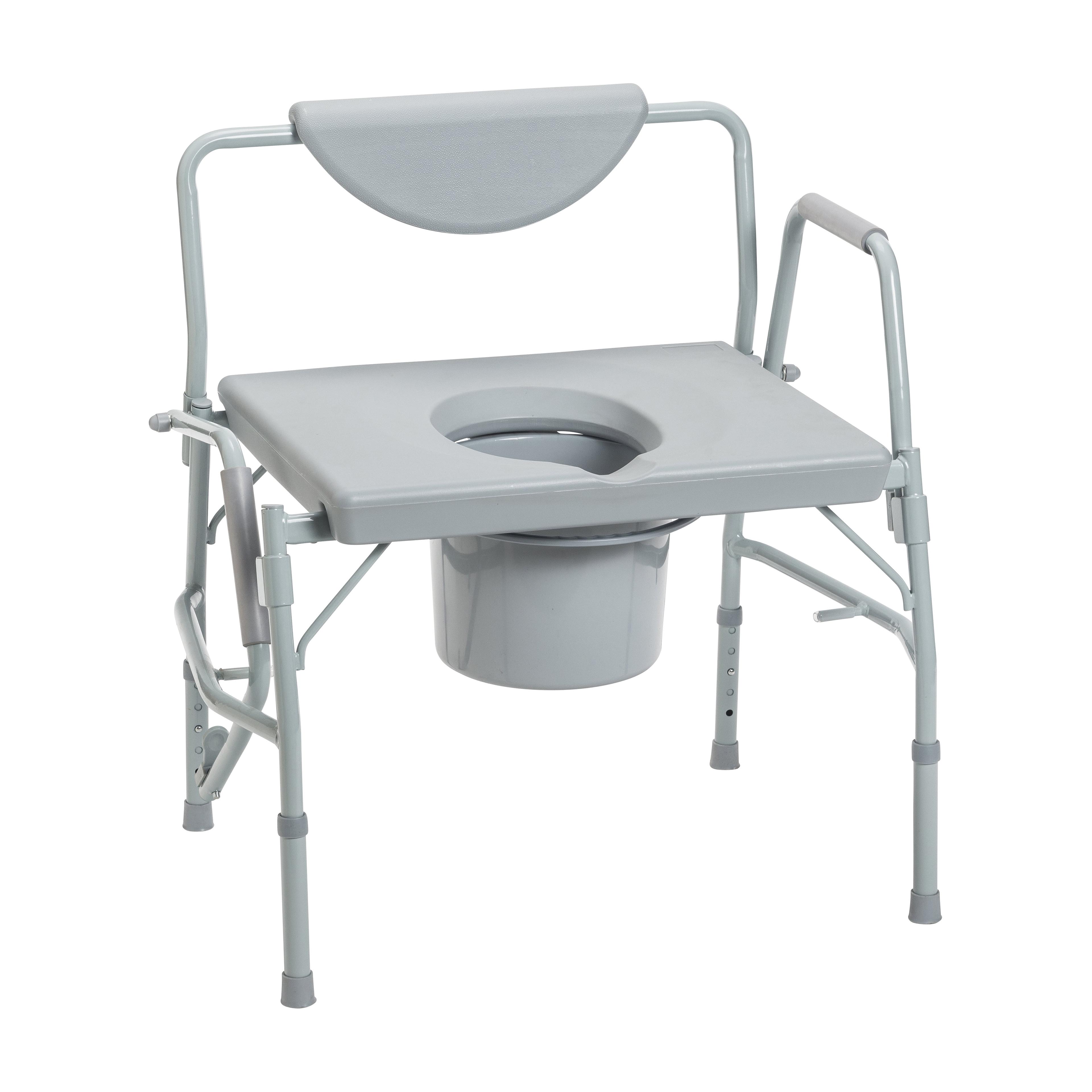Drive Medical Bariatric Drop Arm Bedside Commode Chair 11135-1