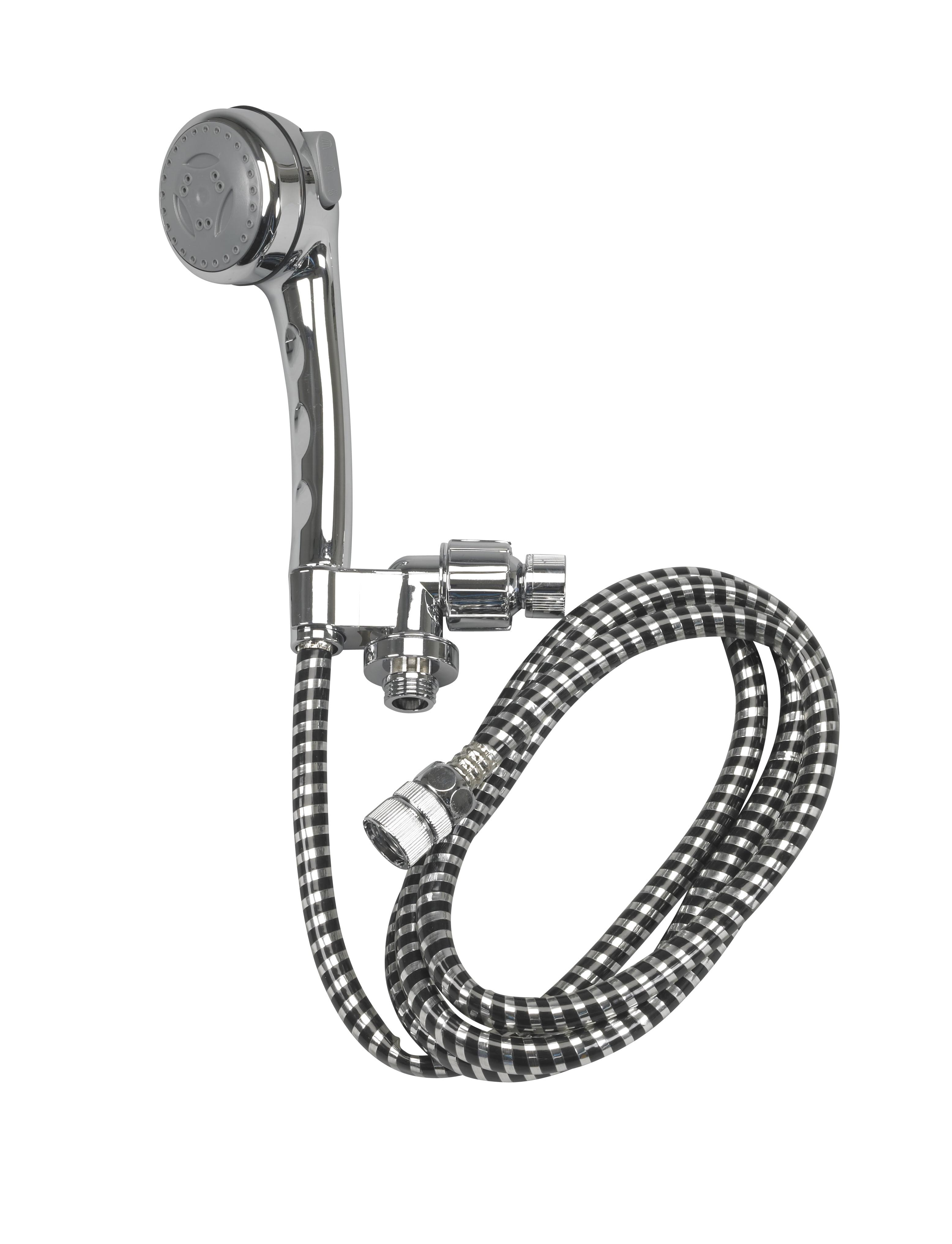 Pulse Chrome 3" Round Handheld Shower Massager with 84" Hose