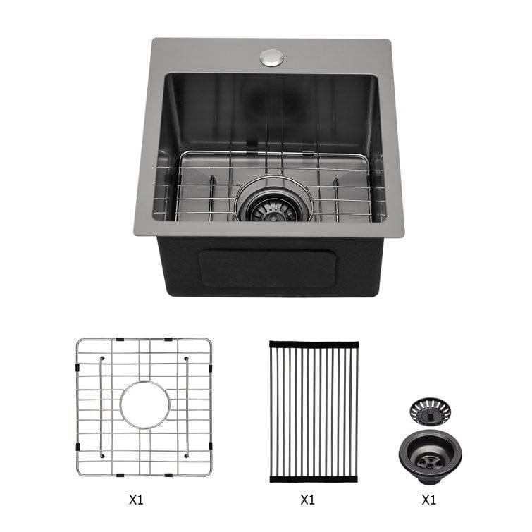 28'' L Drop-In Single Bowl Stainless Steel Kitchen Sink