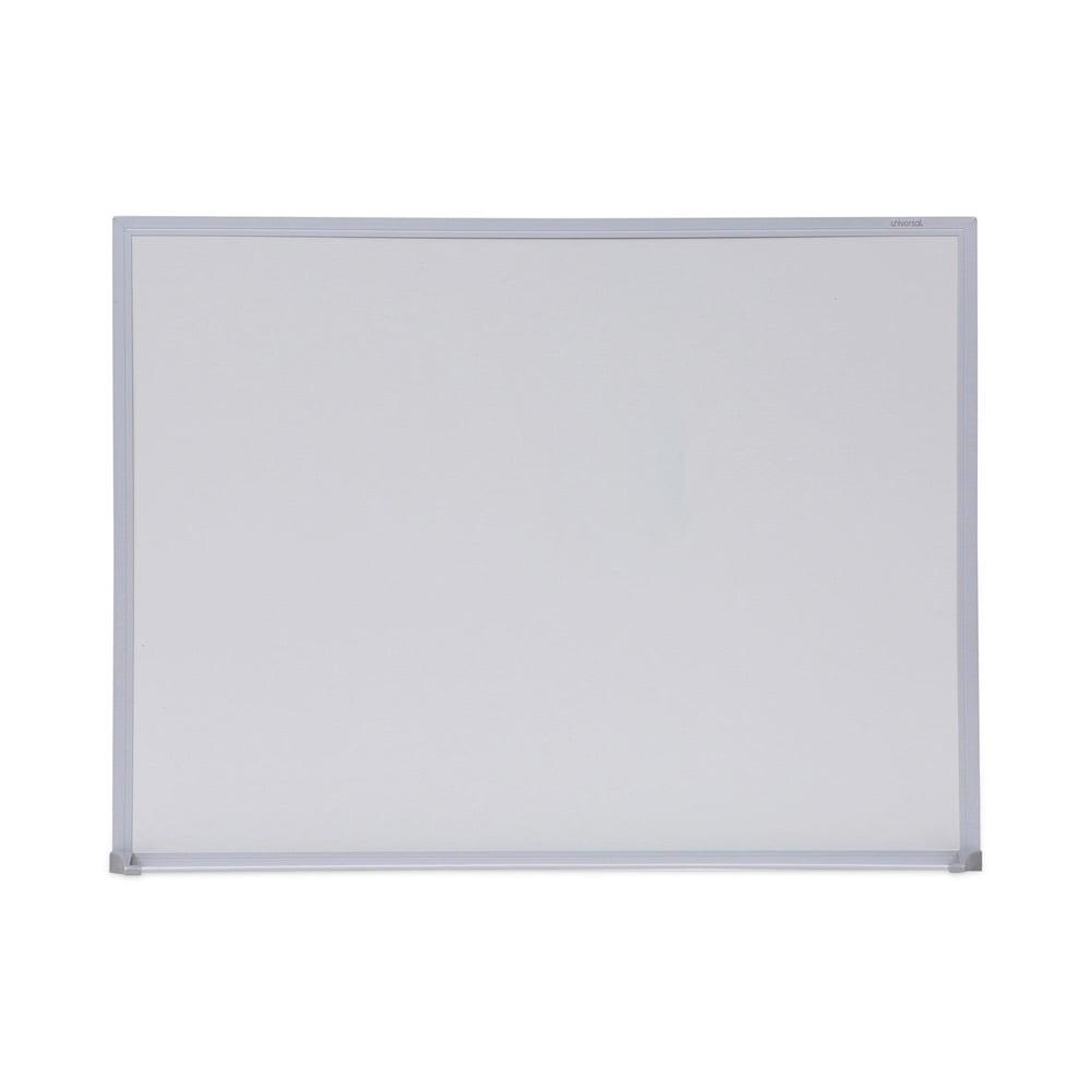 UNIVERSAL Dry-Erase Board Melamine 24 x 18 Satin-Finished Aluminum Frame 43622