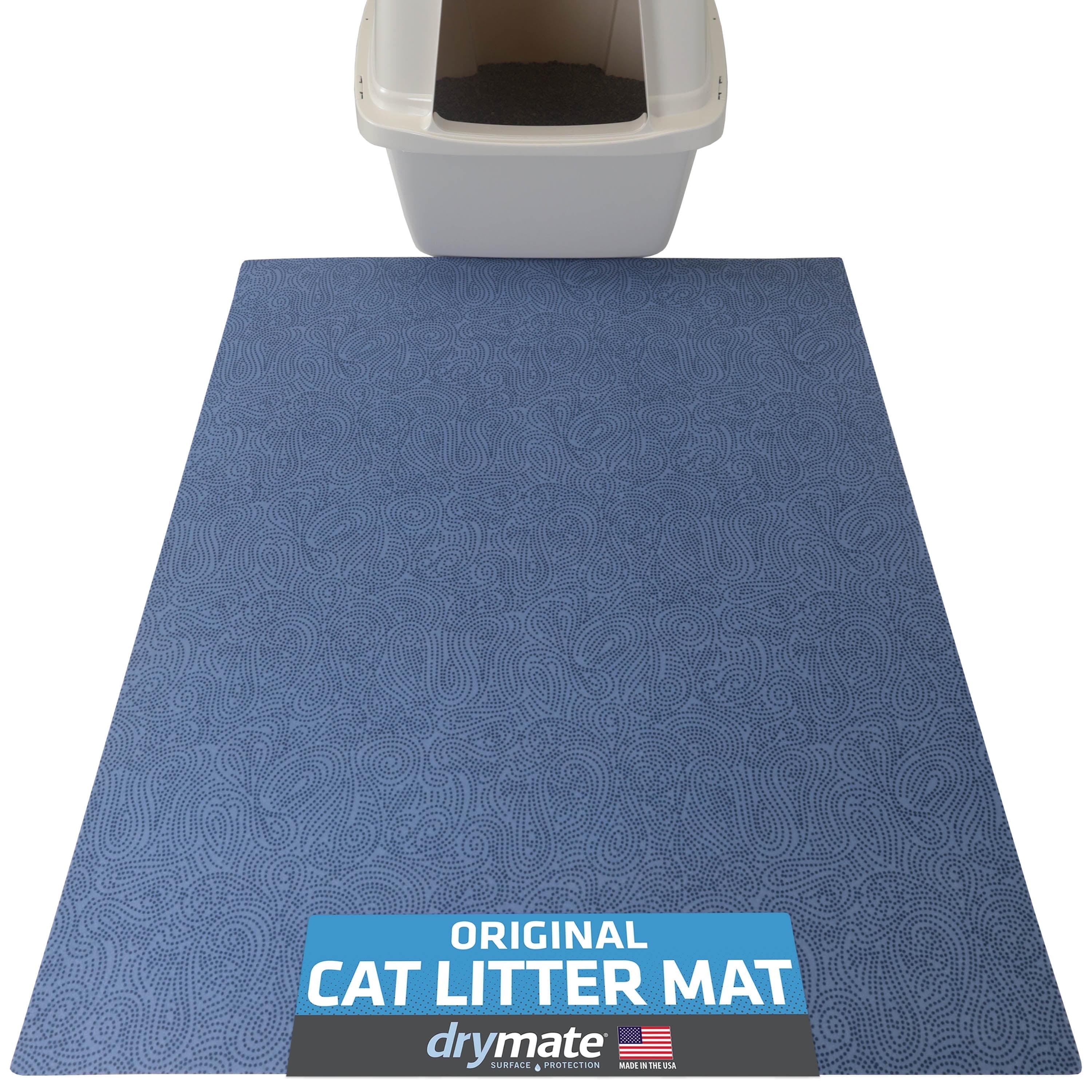 Drymate XL Cat Litter Mat for Litter Box, Protective & Decorative - Absorbent, Waterproof, Machine Washable