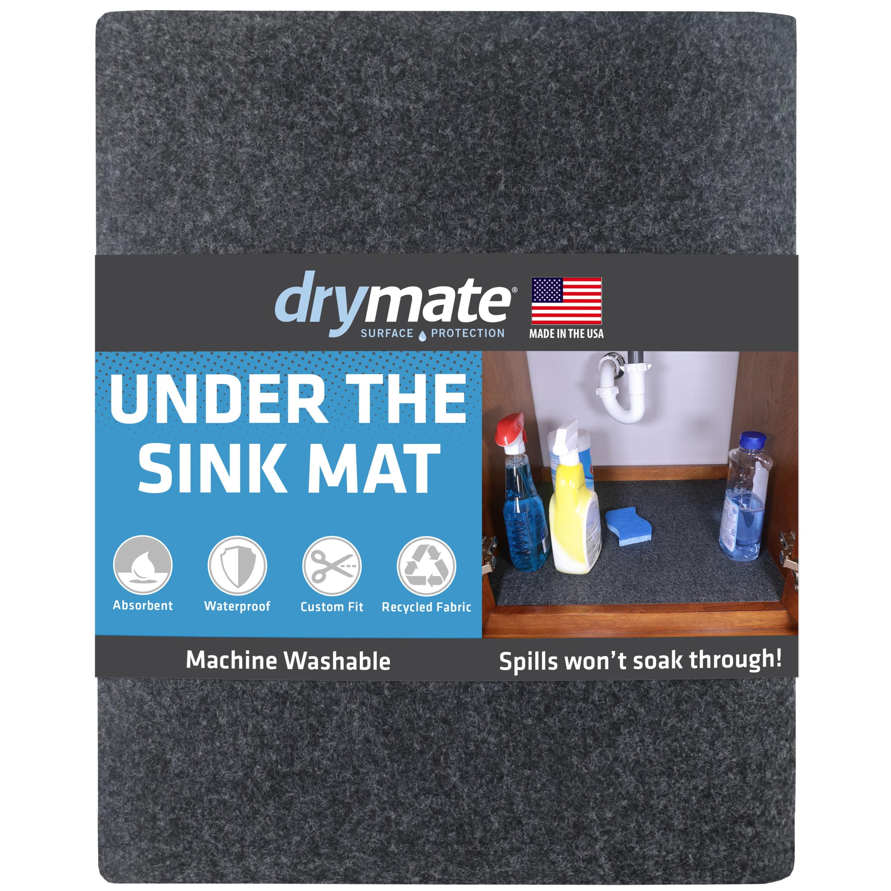 Charcoal 24" x 59" Waterproof Under Sink Cabinet Mat