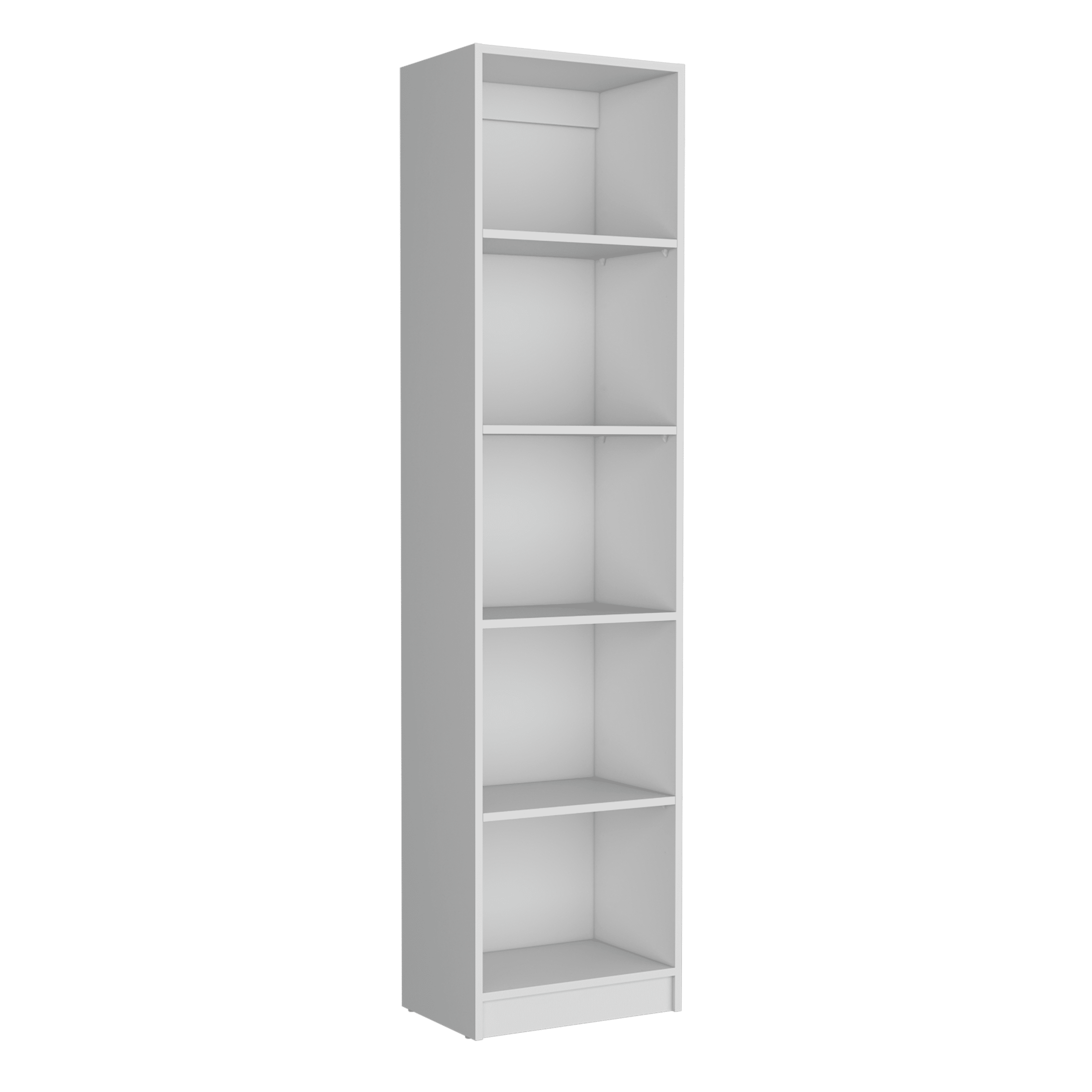 Dtwnek 5 Open Shelves Book Dispaly Shelf Bookcase, White