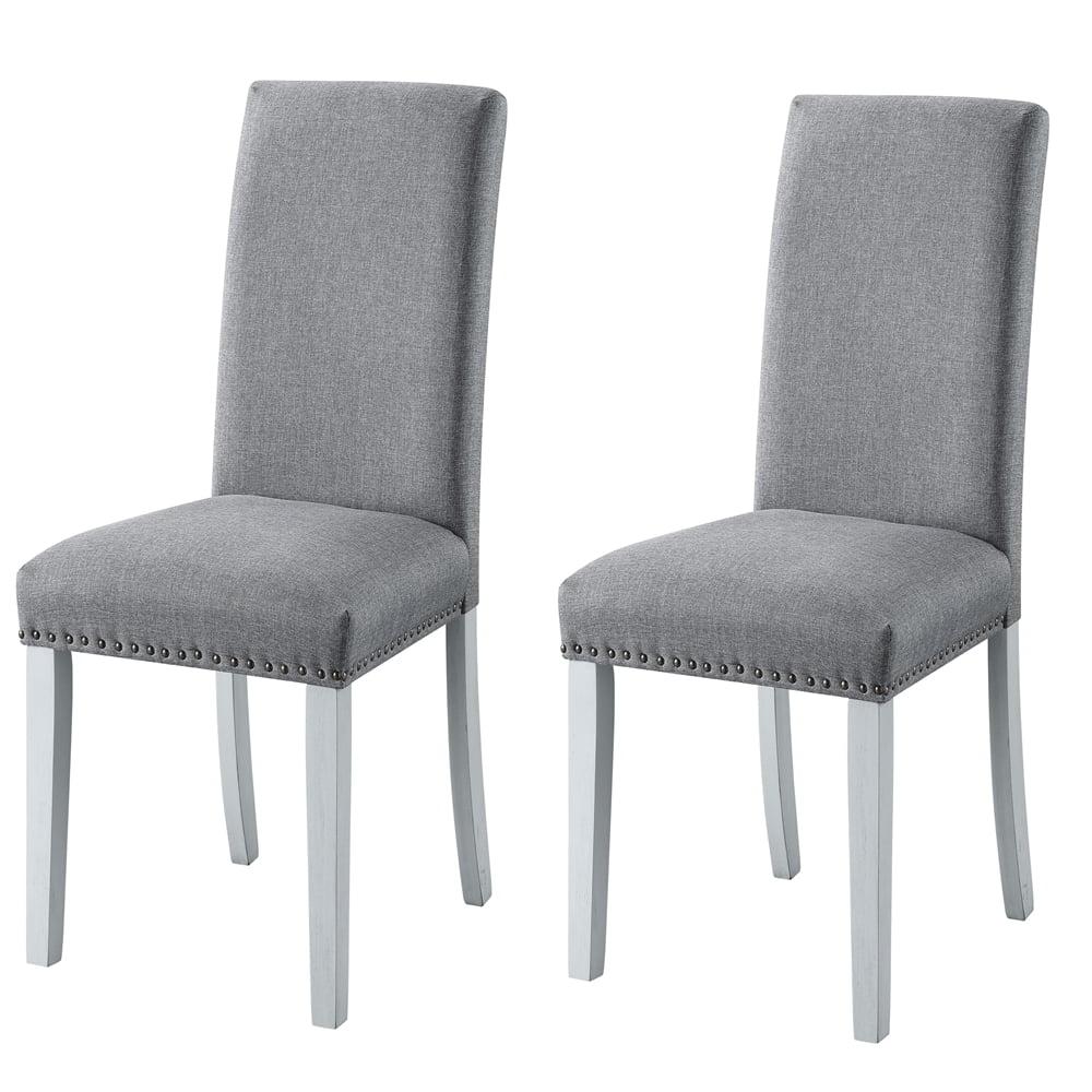 ACME Furniture Linen Upholstered Side Chair