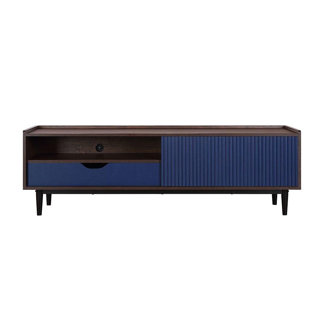 Duane Modern Ribbed TV Stand for TVs up to 55" - Manhattan Comfort