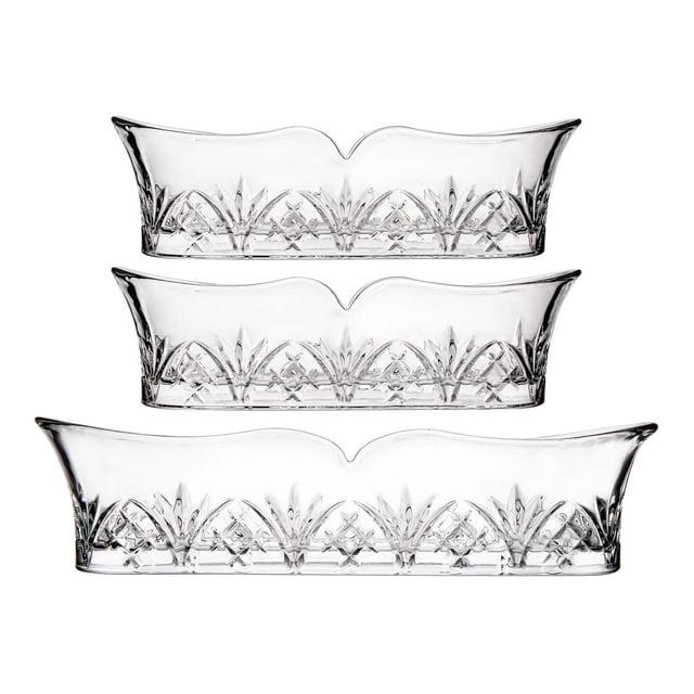 Godinger Silver Art Co Dublin Crystal 3 Piece Flatware Caddy Set (Set of 3)