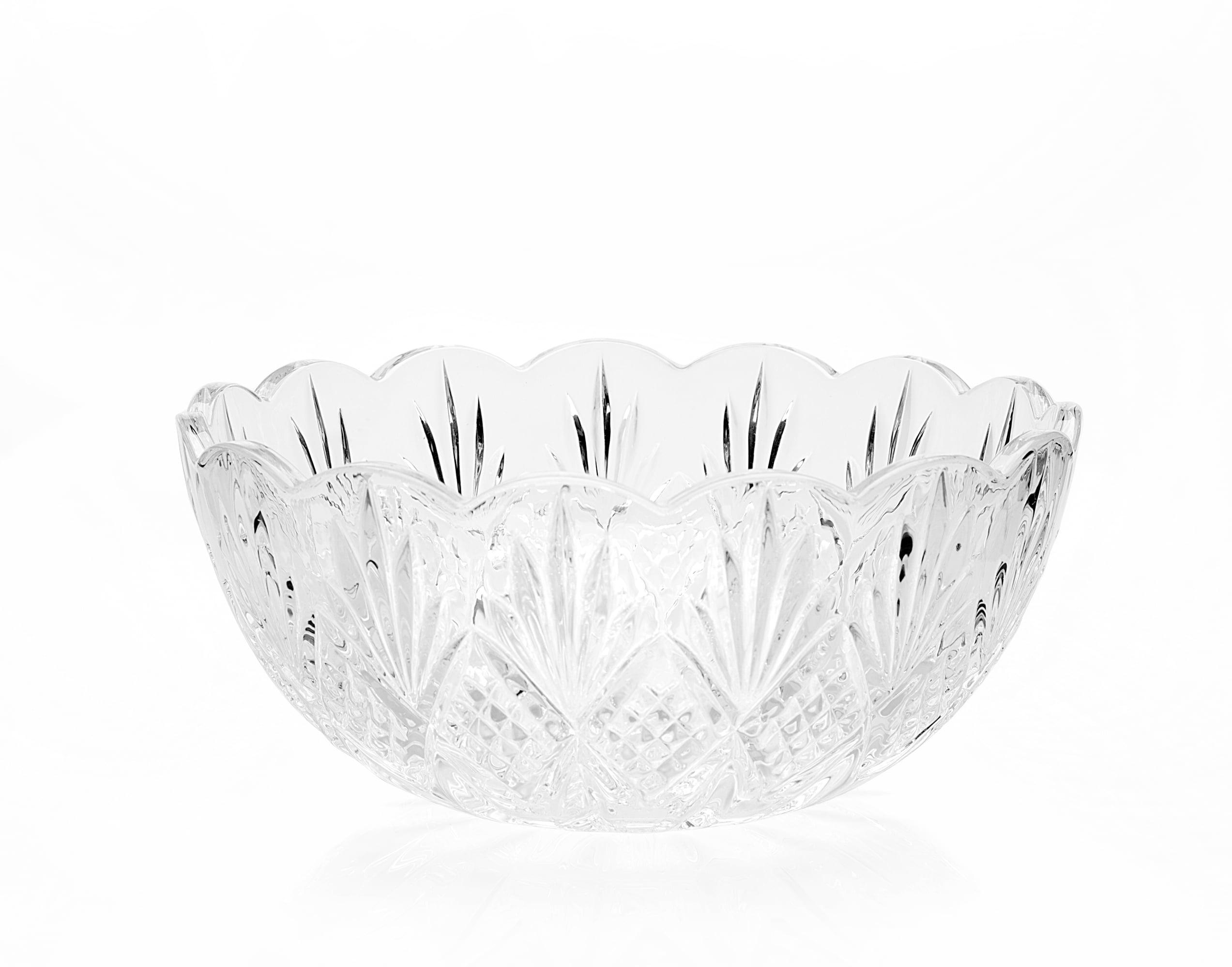 Dublin Clear Crystal 8.5" Scalloped Serving Bowl