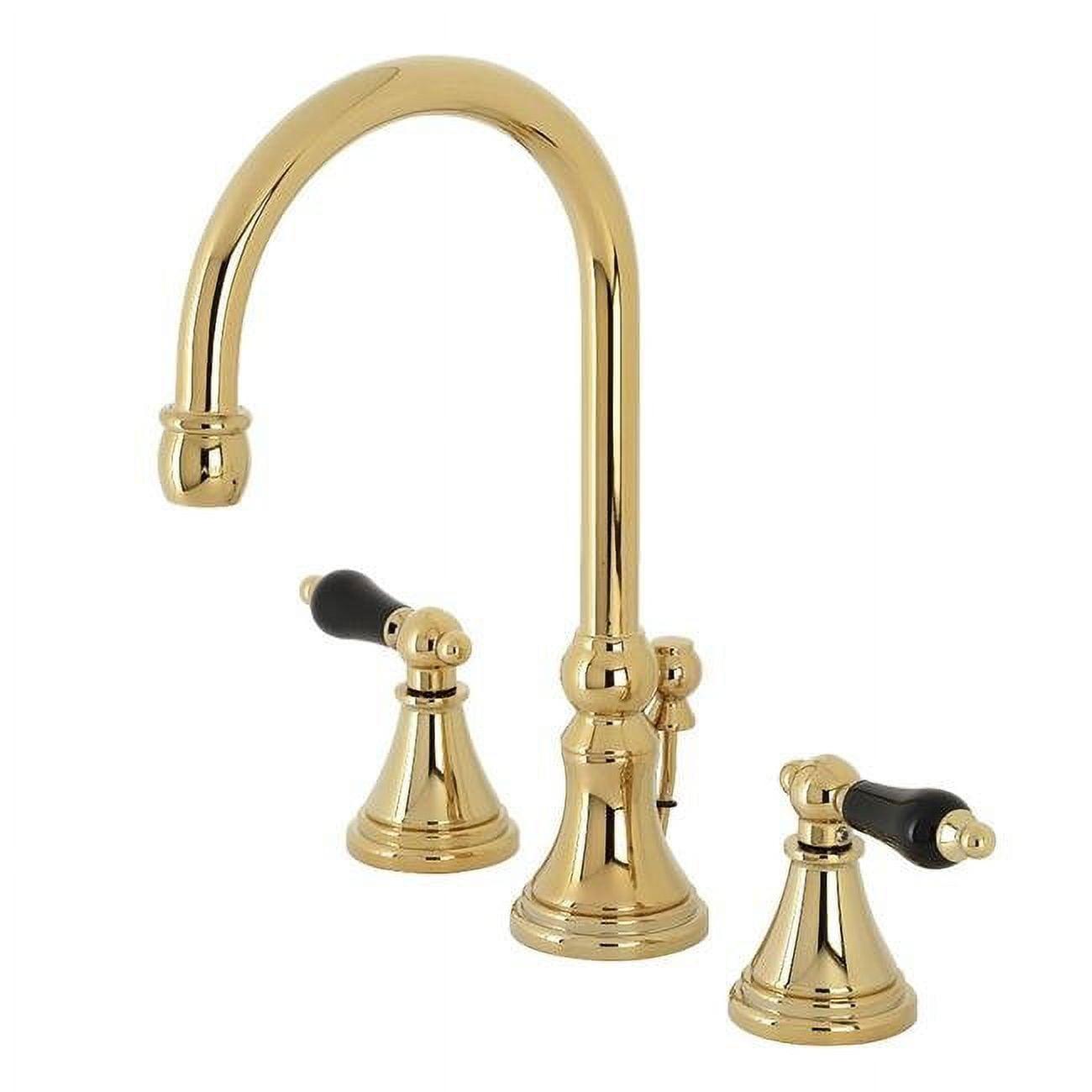 Duchess Polished Brass Widespread Bathroom Faucet with Pop-Up Drain