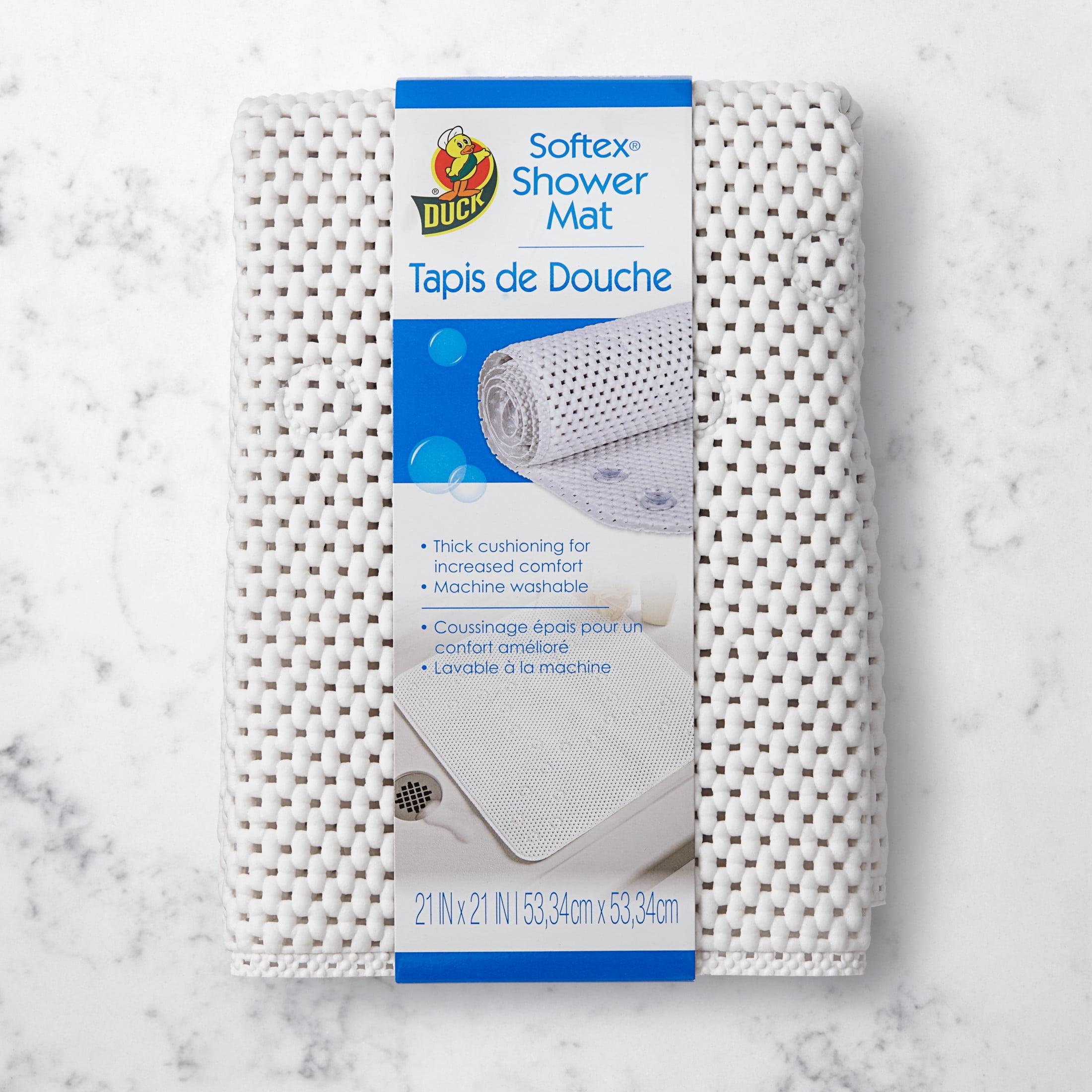 Duck 21 in x 21 in Softex Cushioned Shower Mat, White